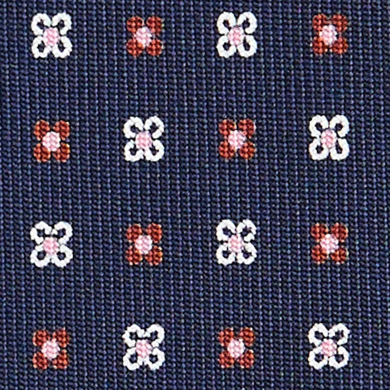 DARK BLUE CLASSIC SILK TIE - Image 5