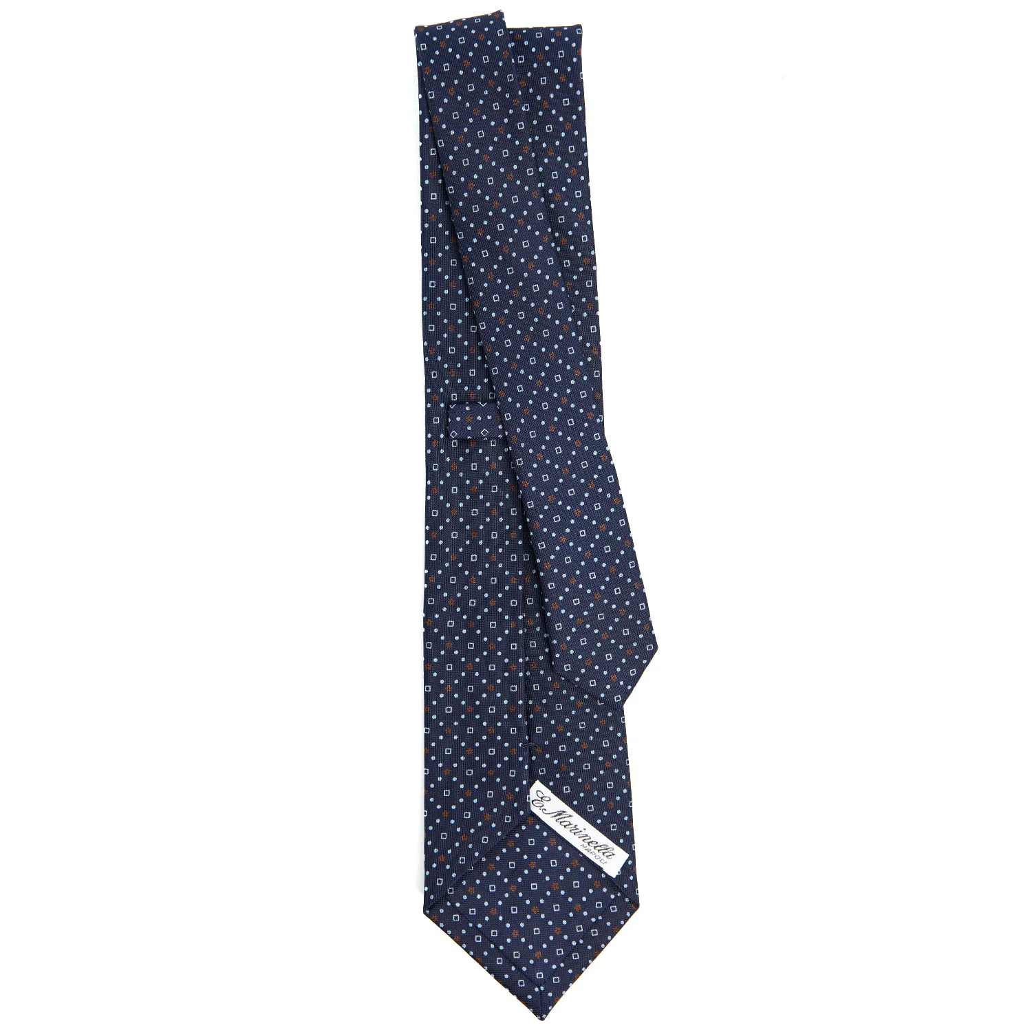 DARK BLUE CLASSIC SILK TIE - Image 3