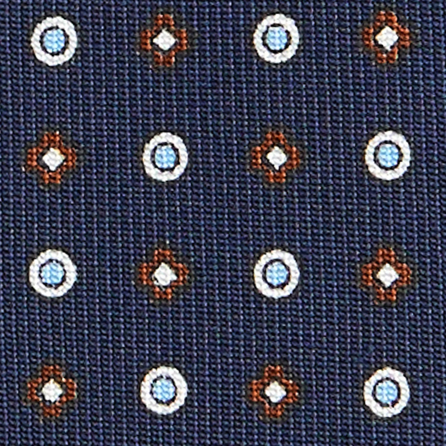 DARK BLUE CLASSIC SILK TIE - Image 5