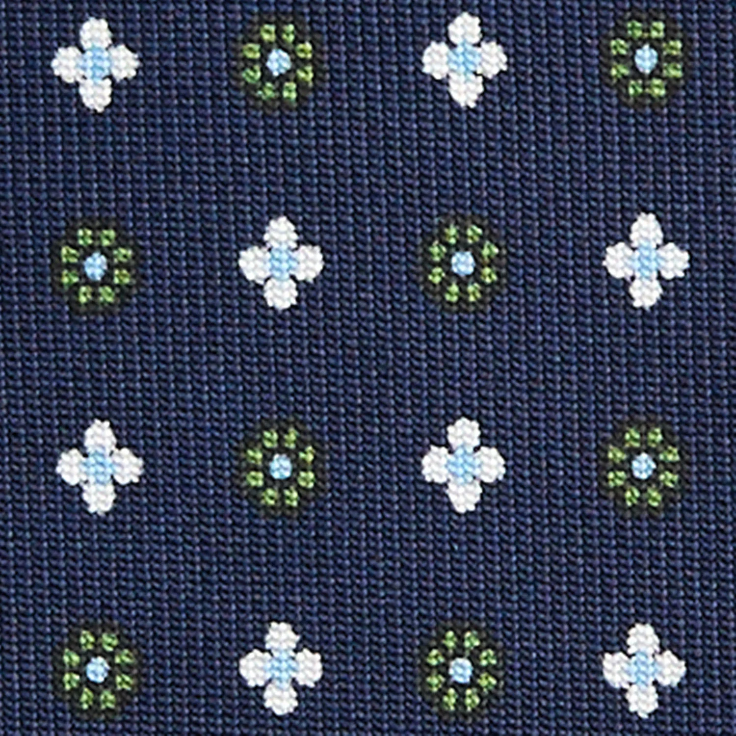 DARK BLUE CLASSIC SILK TIE - Image 5