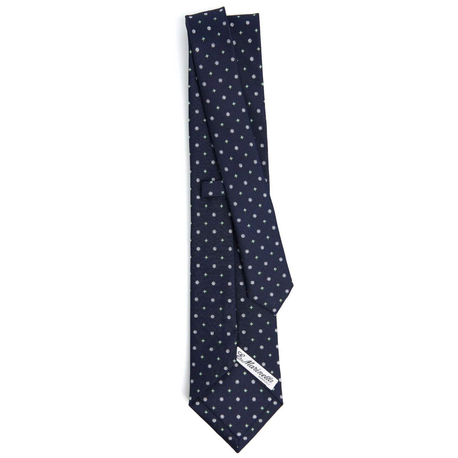 DARK BLUE CLASSIC SILK TIE - Image 3
