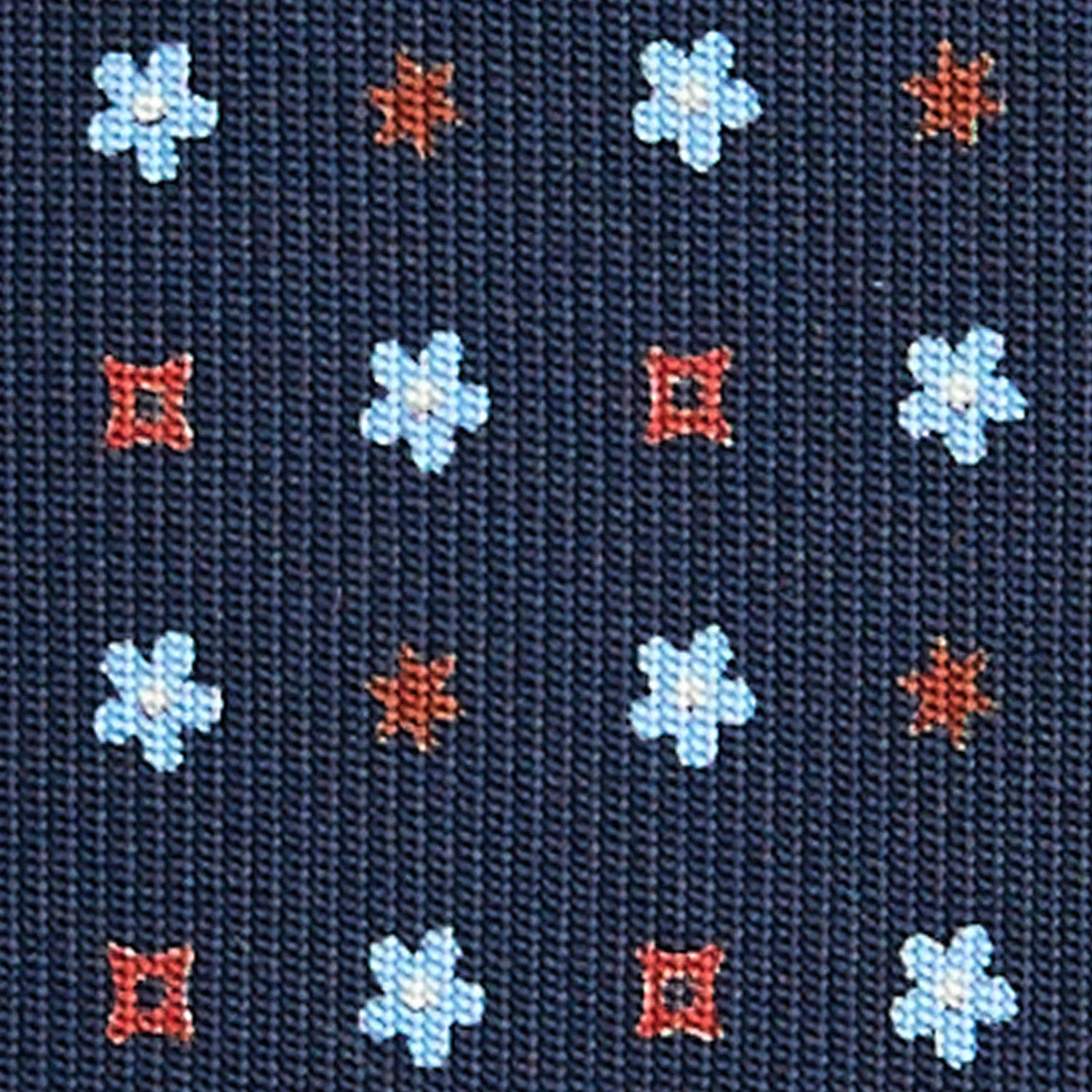 DARK BLUE CLASSIC SILK TIE - Image 5