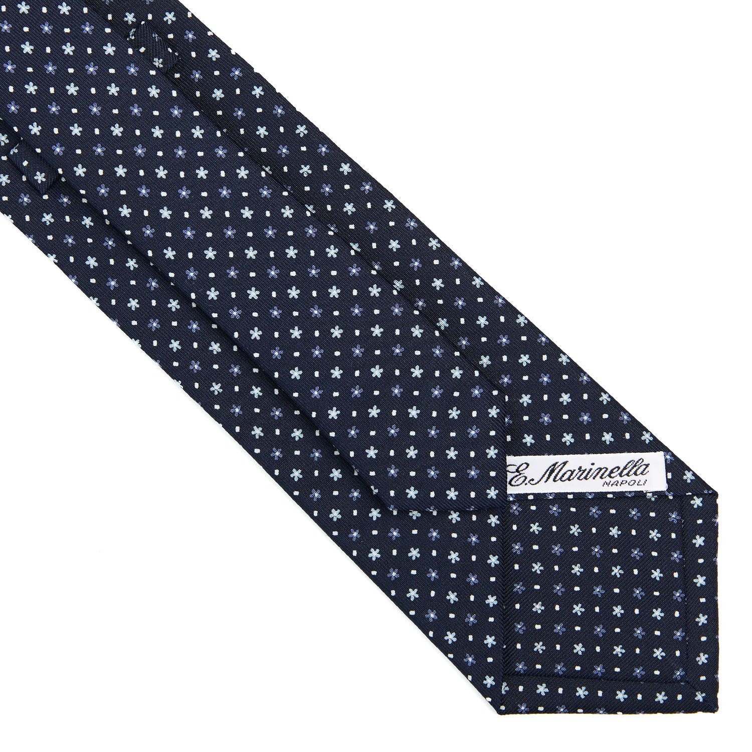 DARK BLUE CLASSIC SILK TIE - Image 4