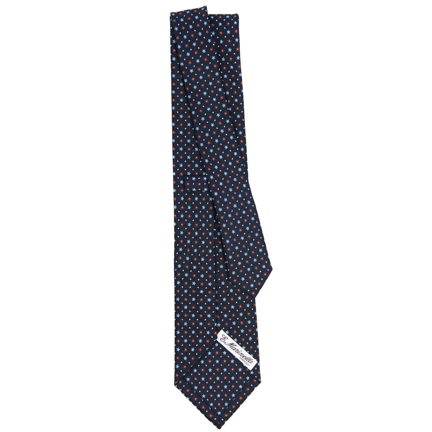 DARK BLUE CLASSIC SILK TIE - Image 3
