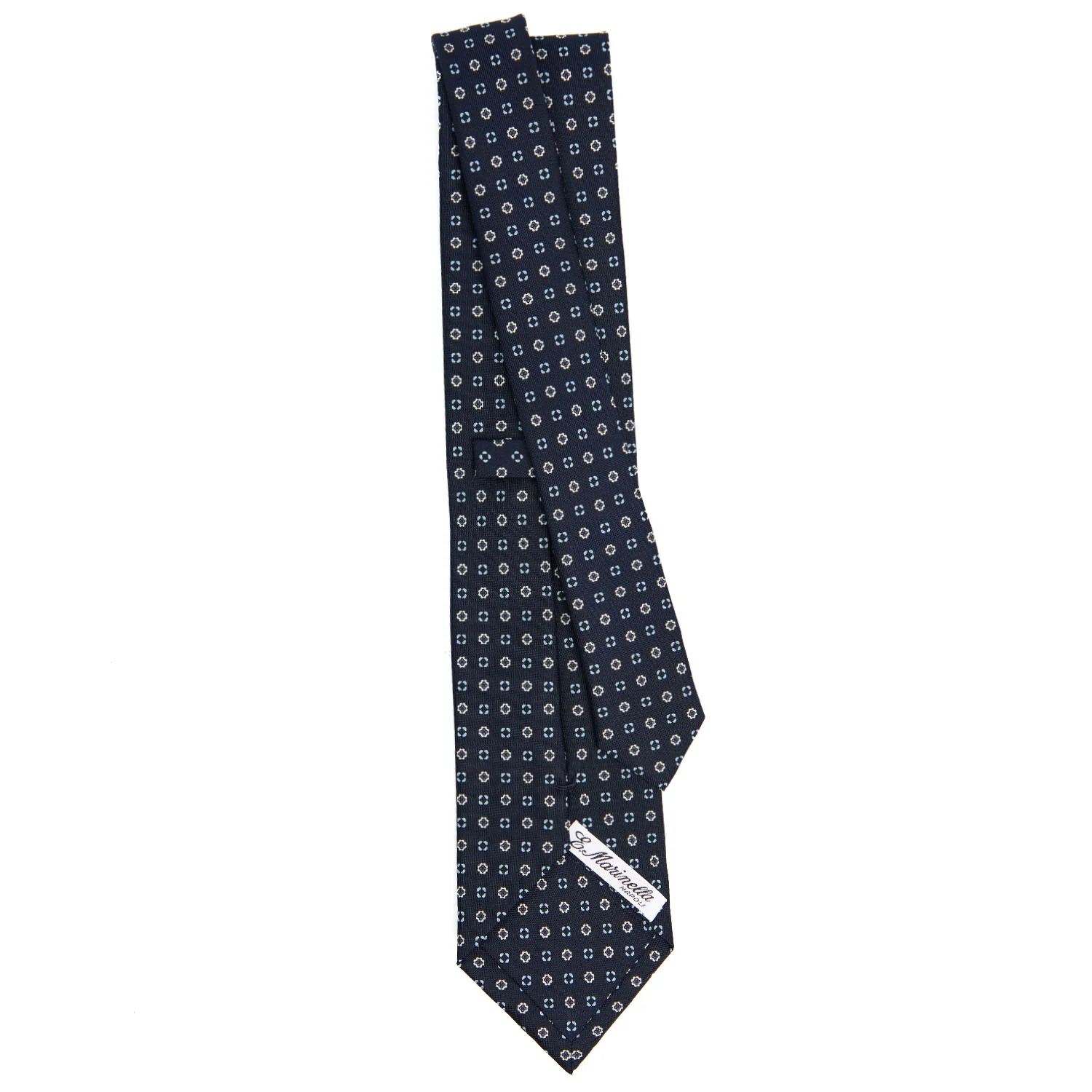 DARK BLUE CLASSIC SILK TIE - Image 3