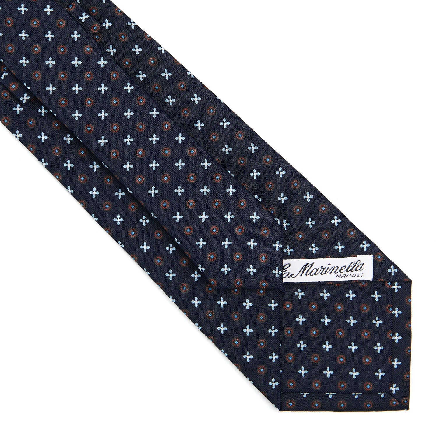 DARK BLUE CLASSIC SILK TIE - Image 4