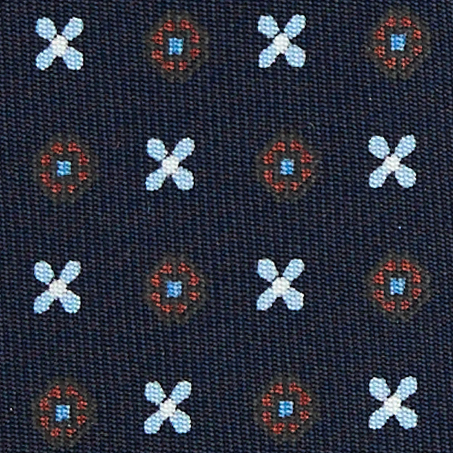 DARK BLUE CLASSIC SILK TIE - Image 5