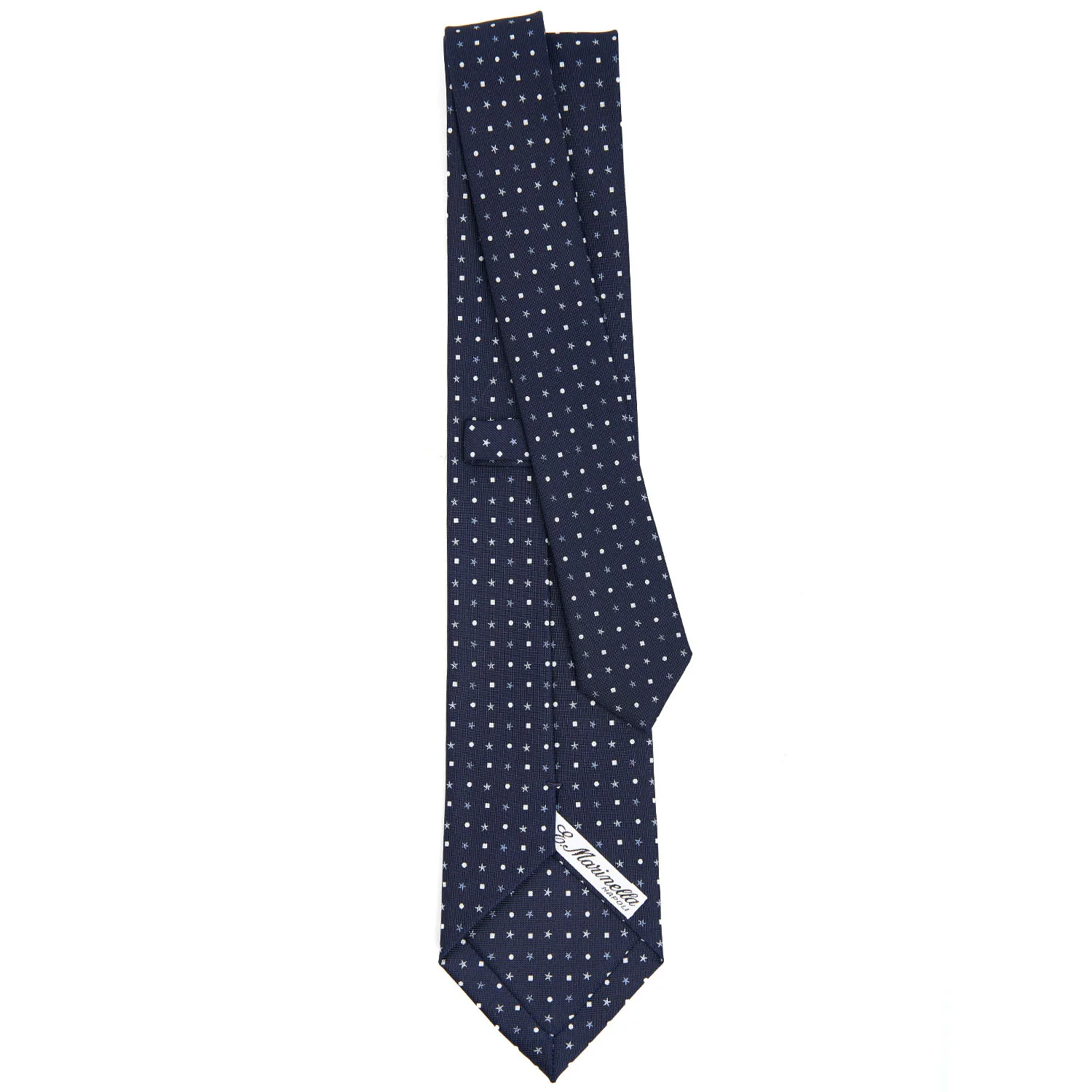 DARK BLUE CLASSIC SILK TIE - Image 3