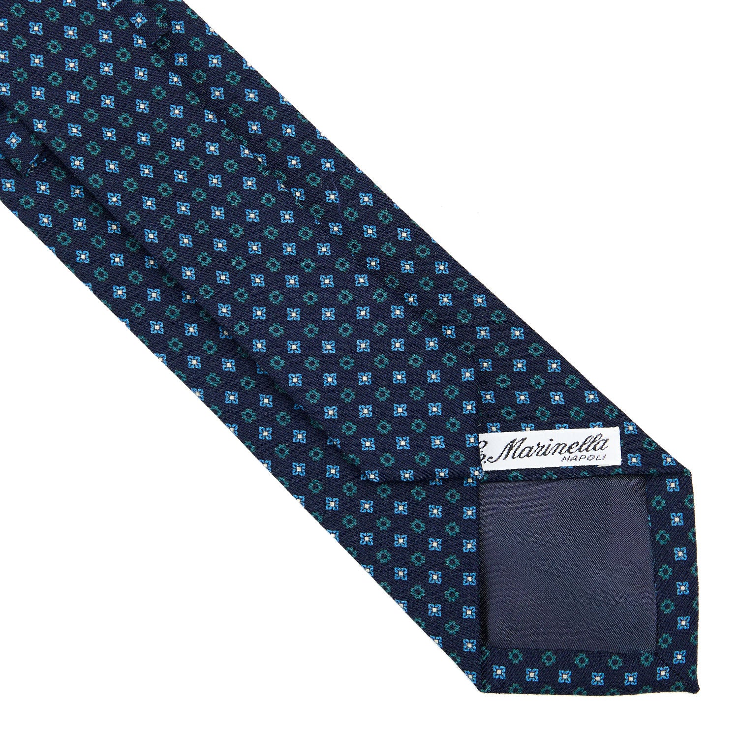 DARK BLUE CLASSIC WOOL TIE - Image 4