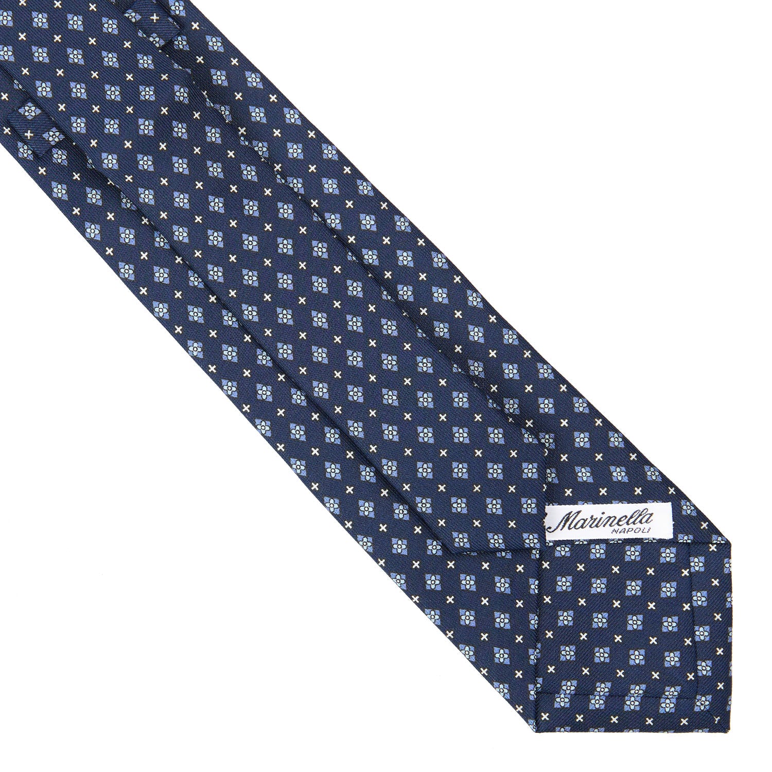 DARK BLUE EXTRA LONG SARTORIAL SILK TIE - Image 4