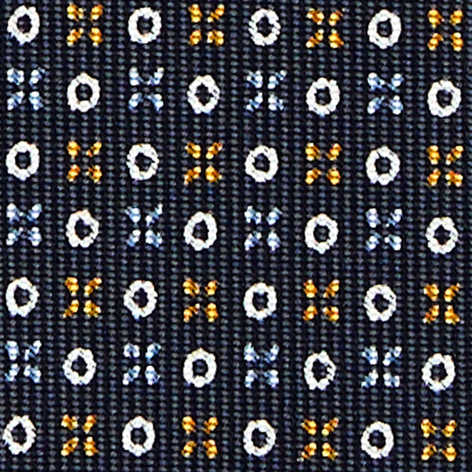 DARK BLUE EXTRA LONG SARTORIAL SILK TIE - Image 5