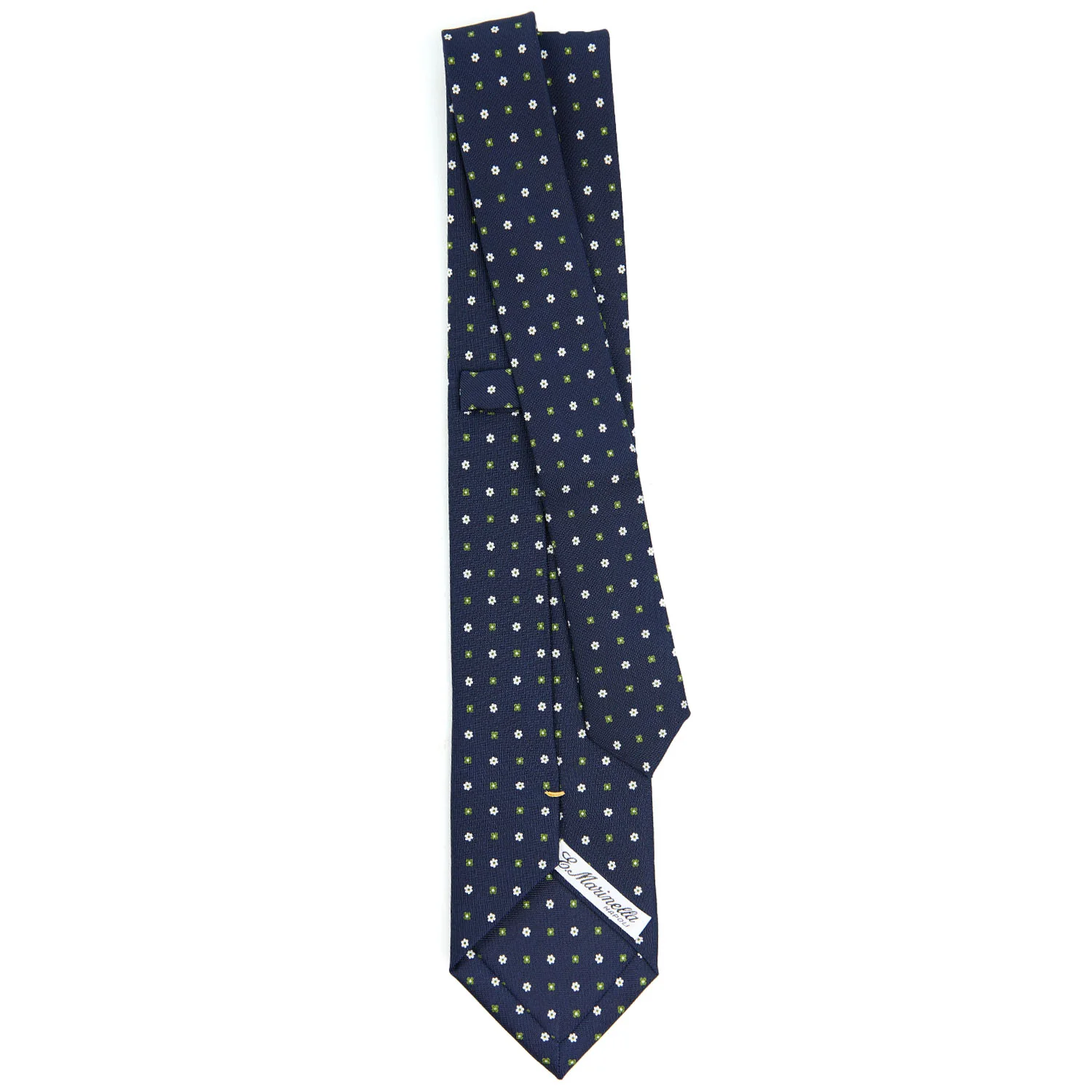 DARK BLUE EXTRA LONG SARTORIAL SILK TIE - Image 3