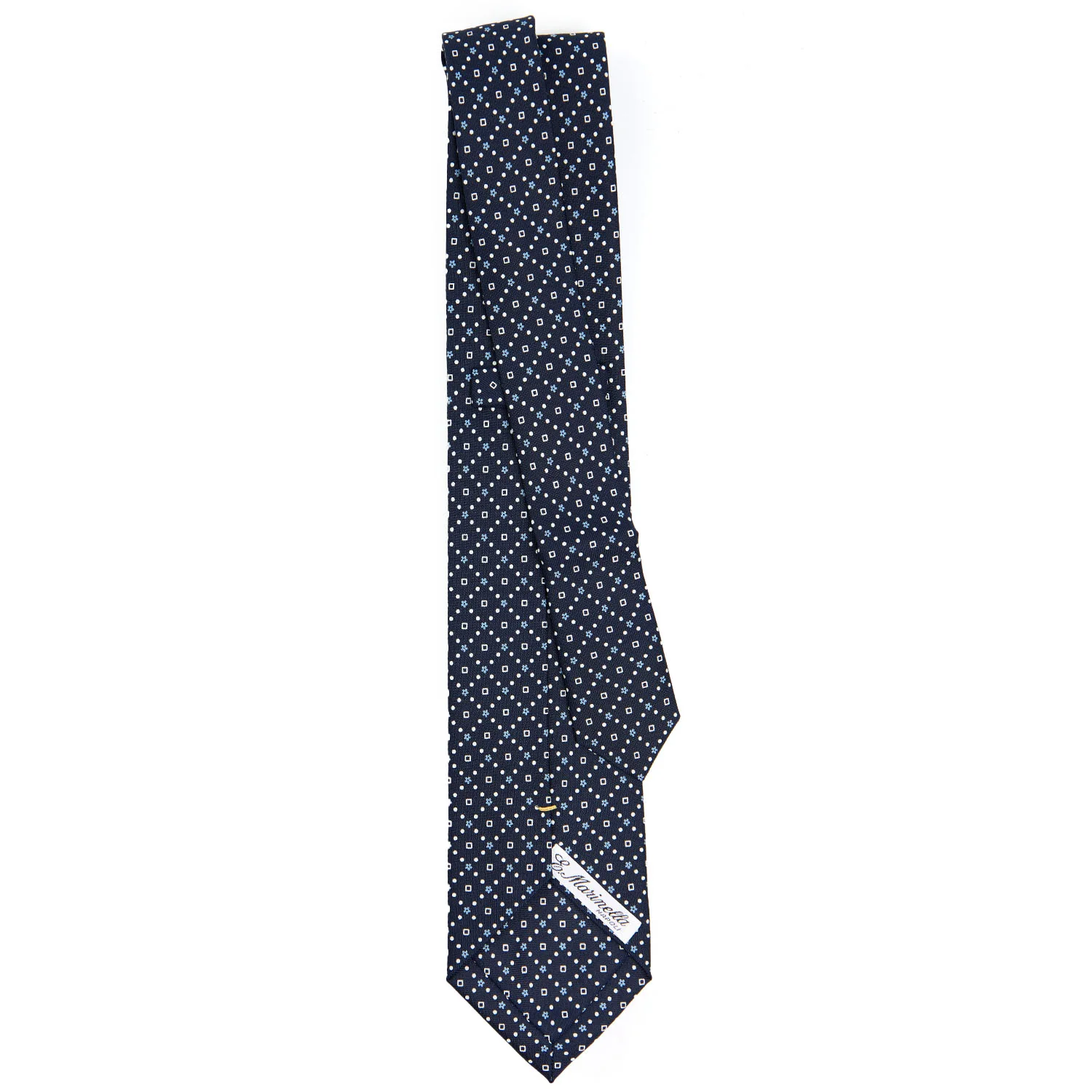 DARK BLUE EXTRA LONG SARTORIAL SILK TIE - Image 3