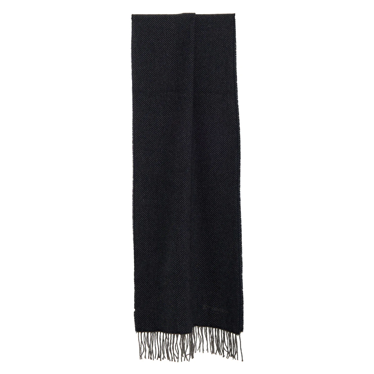 BLUE FRINGED SCARF