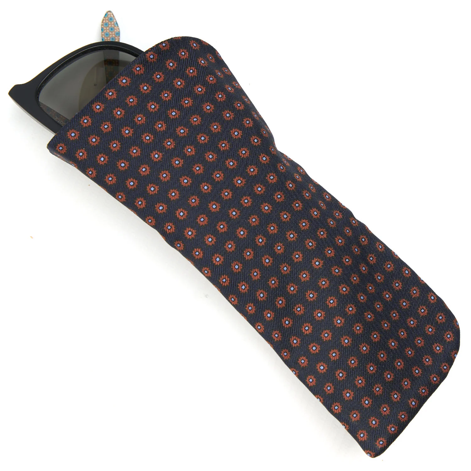 DARK BLUE GLASSES CASE