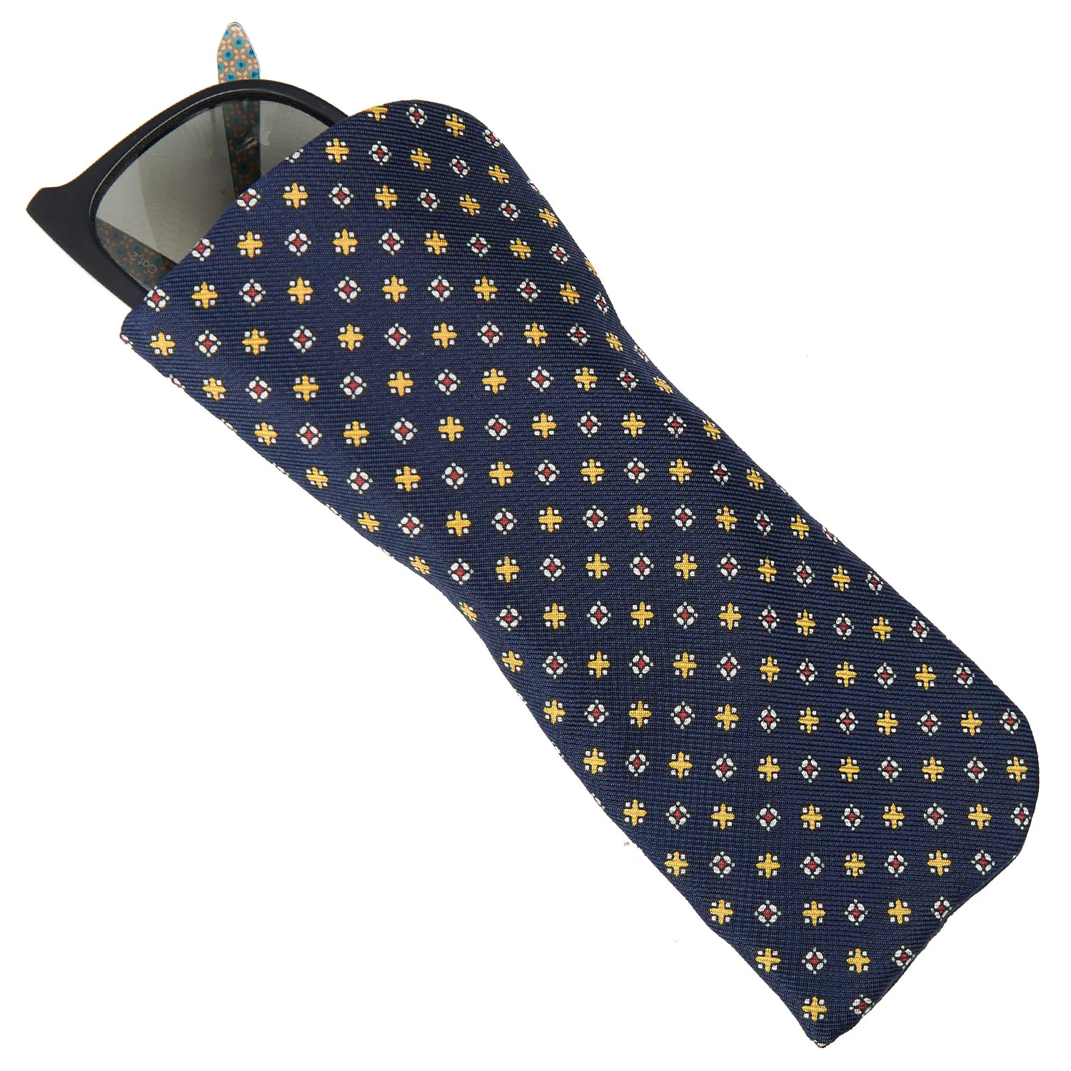 DARK BLUE GLASSES CASE