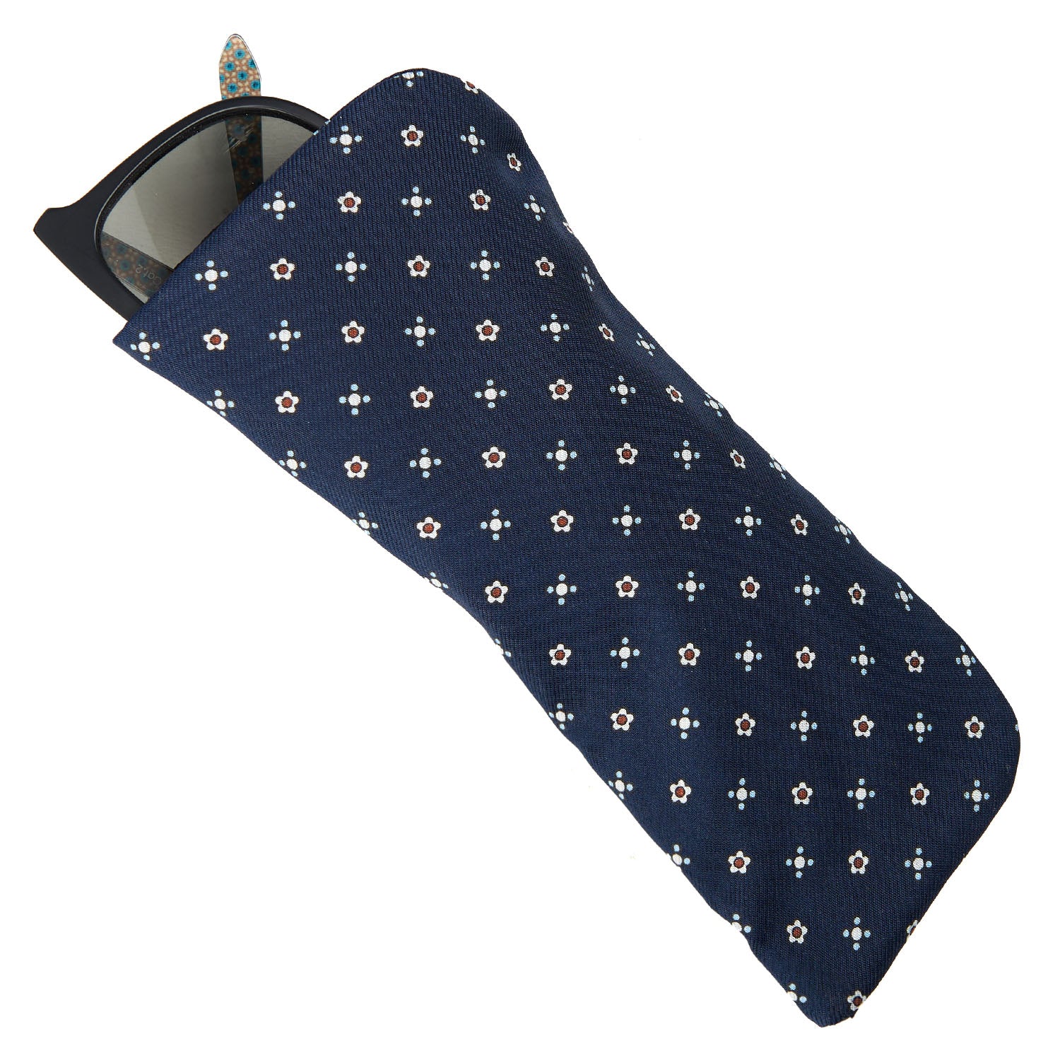 DARK BLUE GLASSES CASE