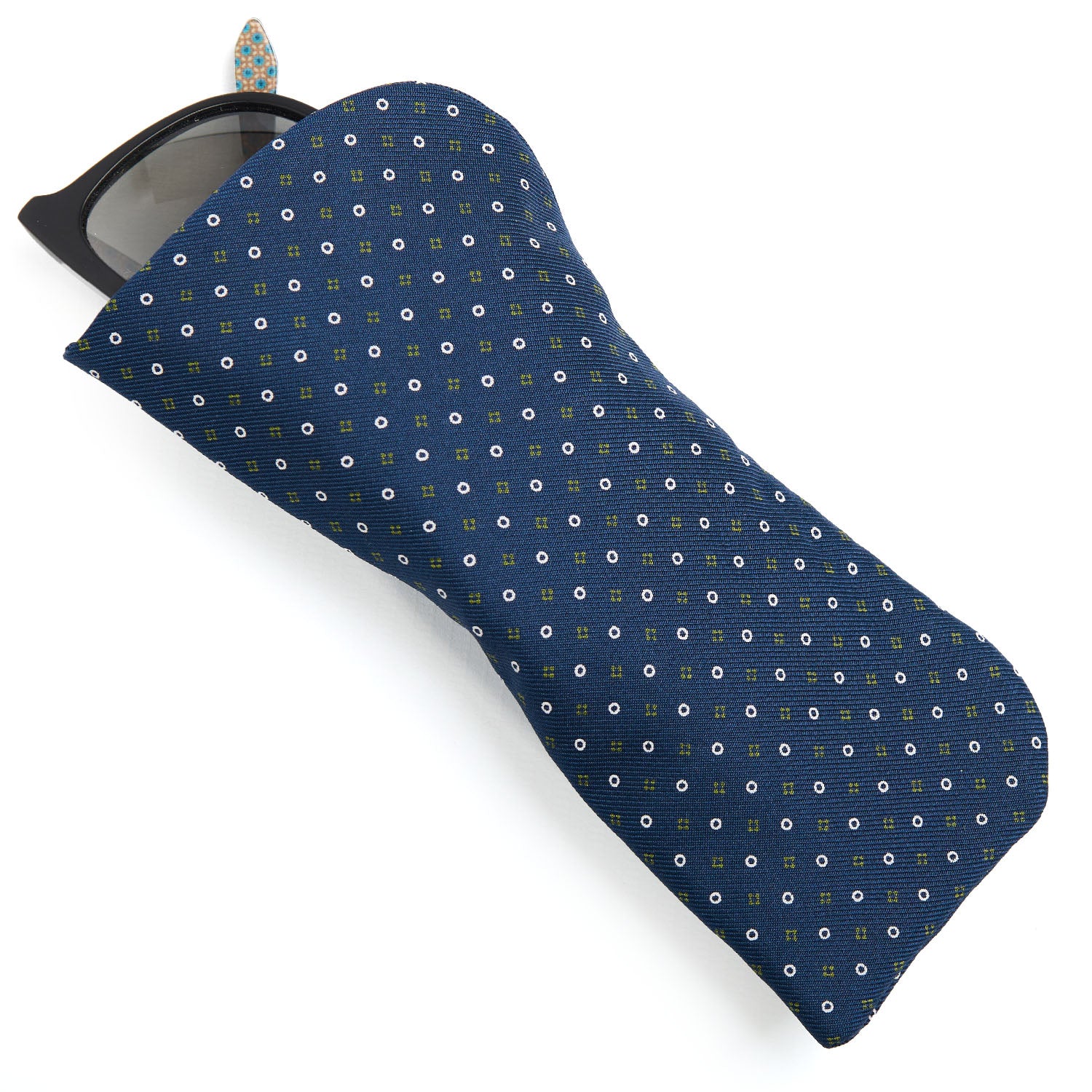 DARK BLUE GLASSES CASE
