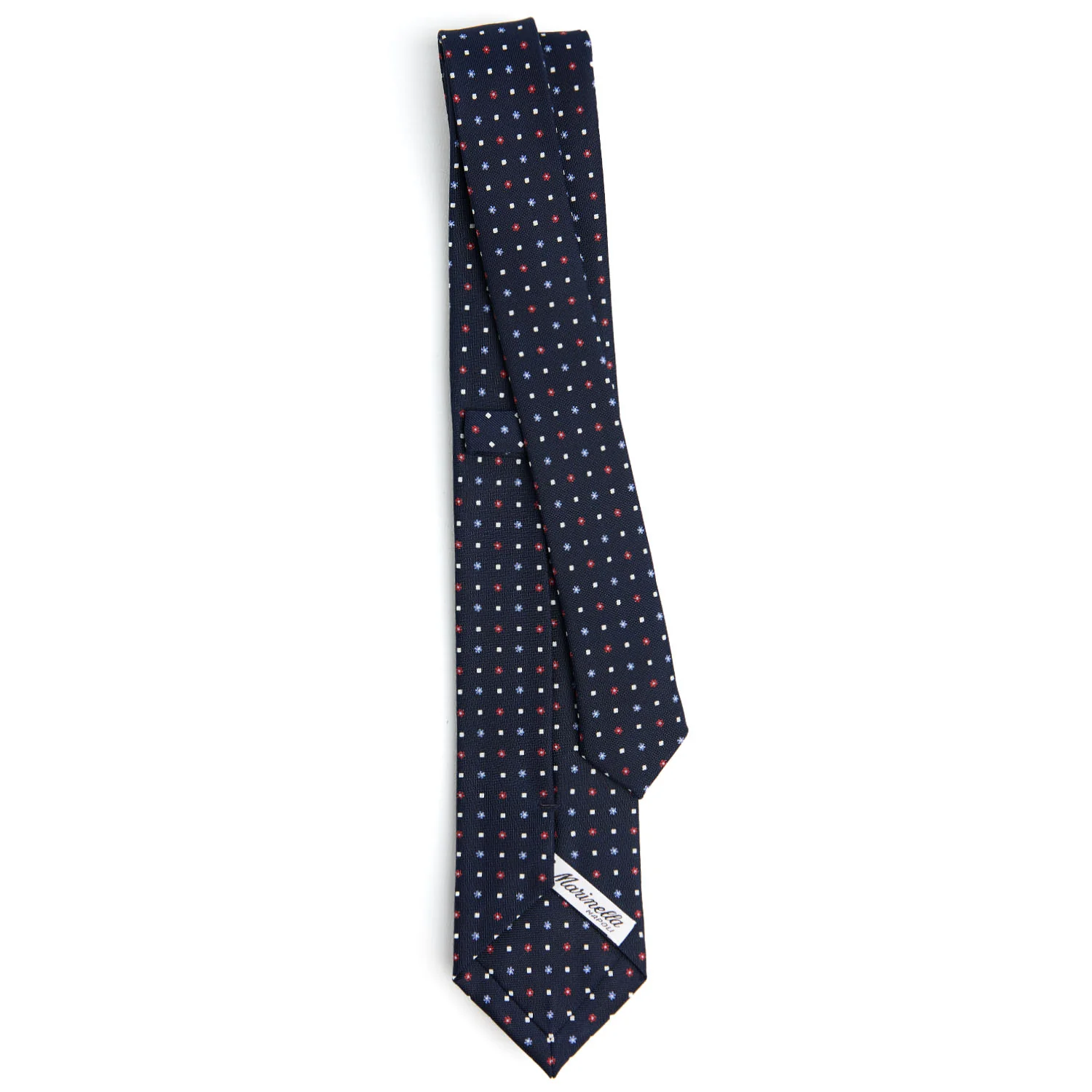 DARK BLUE SARTORIAL 7 CM SILK TIE - Image 3