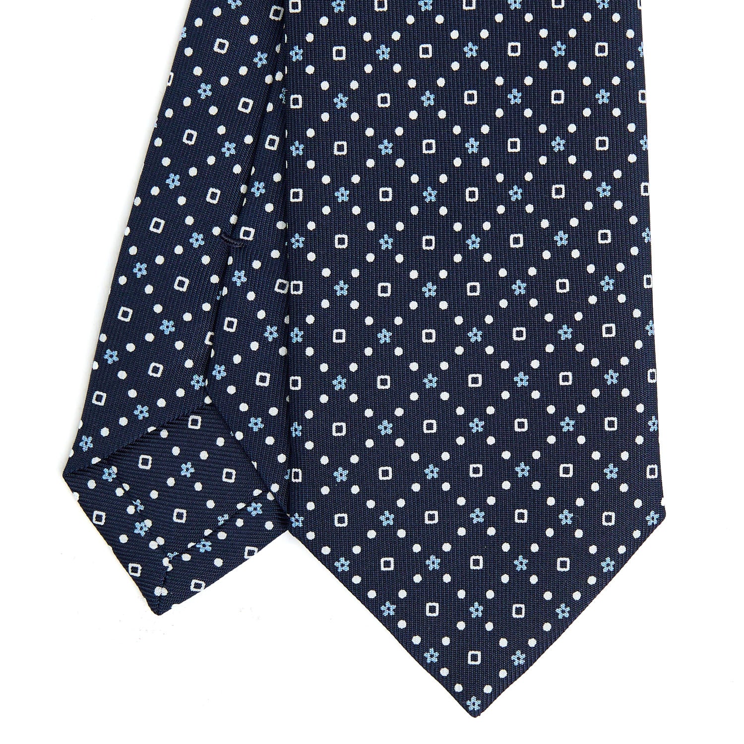 DARK BLUE SARTORIAL 7 CM SILK TIE