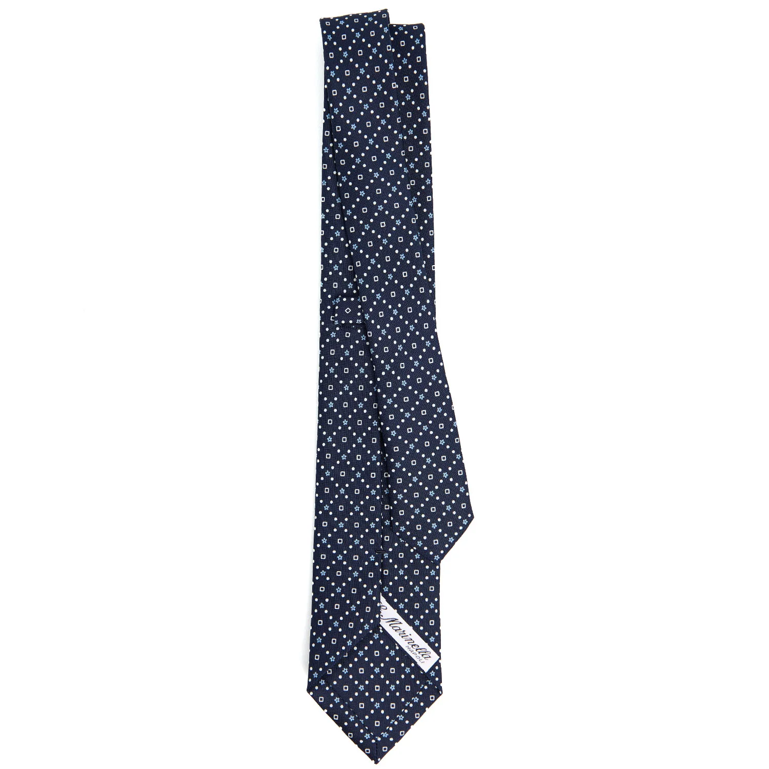 DARK BLUE SARTORIAL 7 CM SILK TIE - Image 3