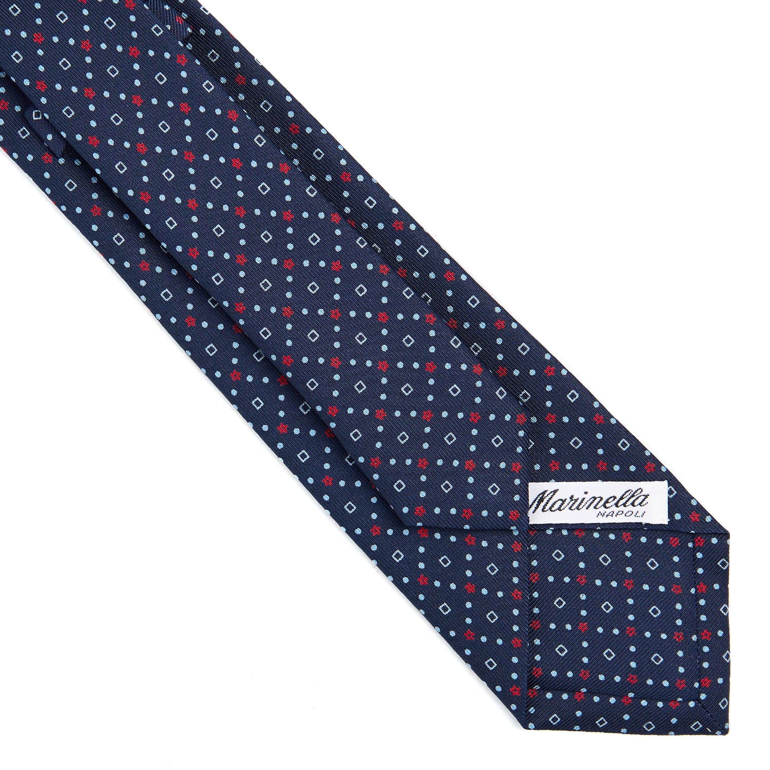 DARK BLUE SARTORIAL 7 CM SILK TIE - Image 4