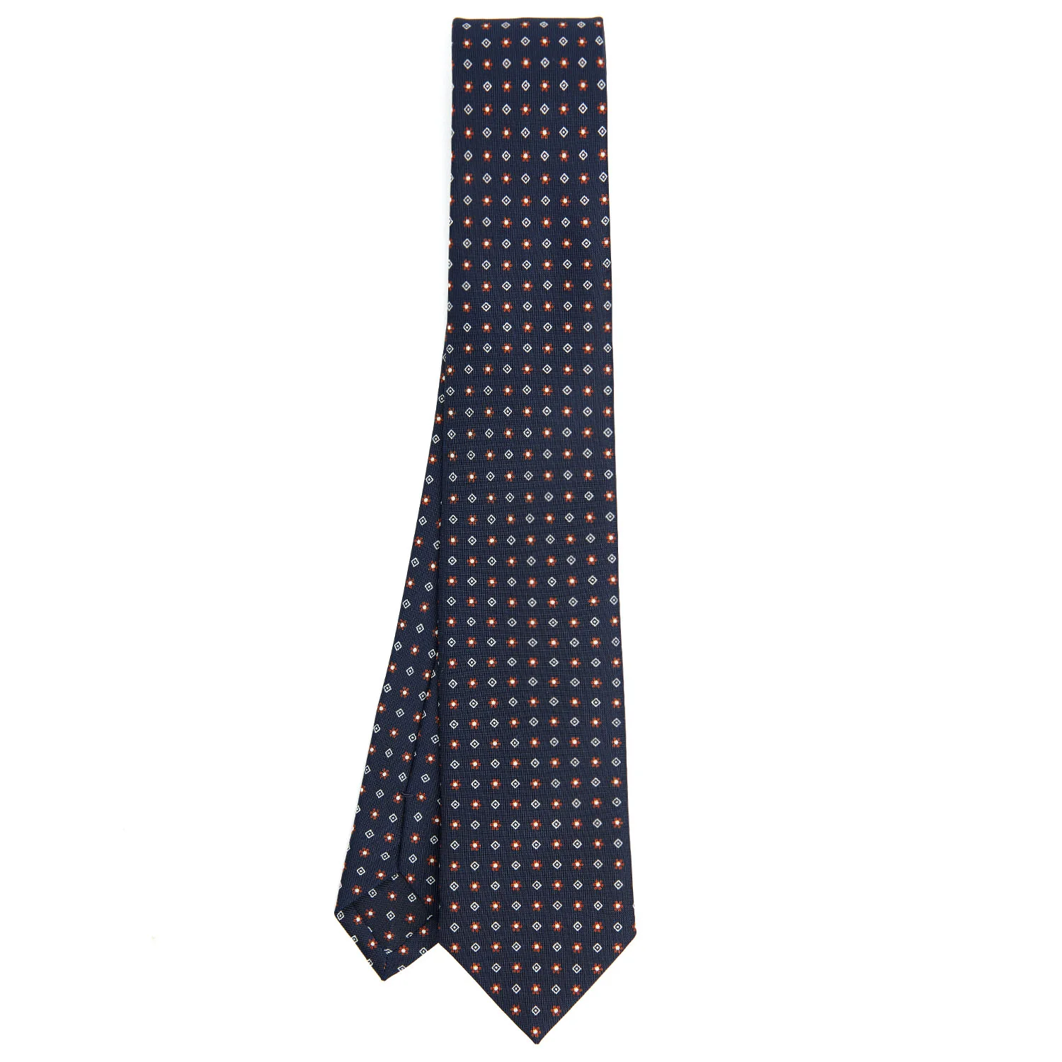 DARK BLUE SARTORIAL 7 CM SILK TIE - Image 2