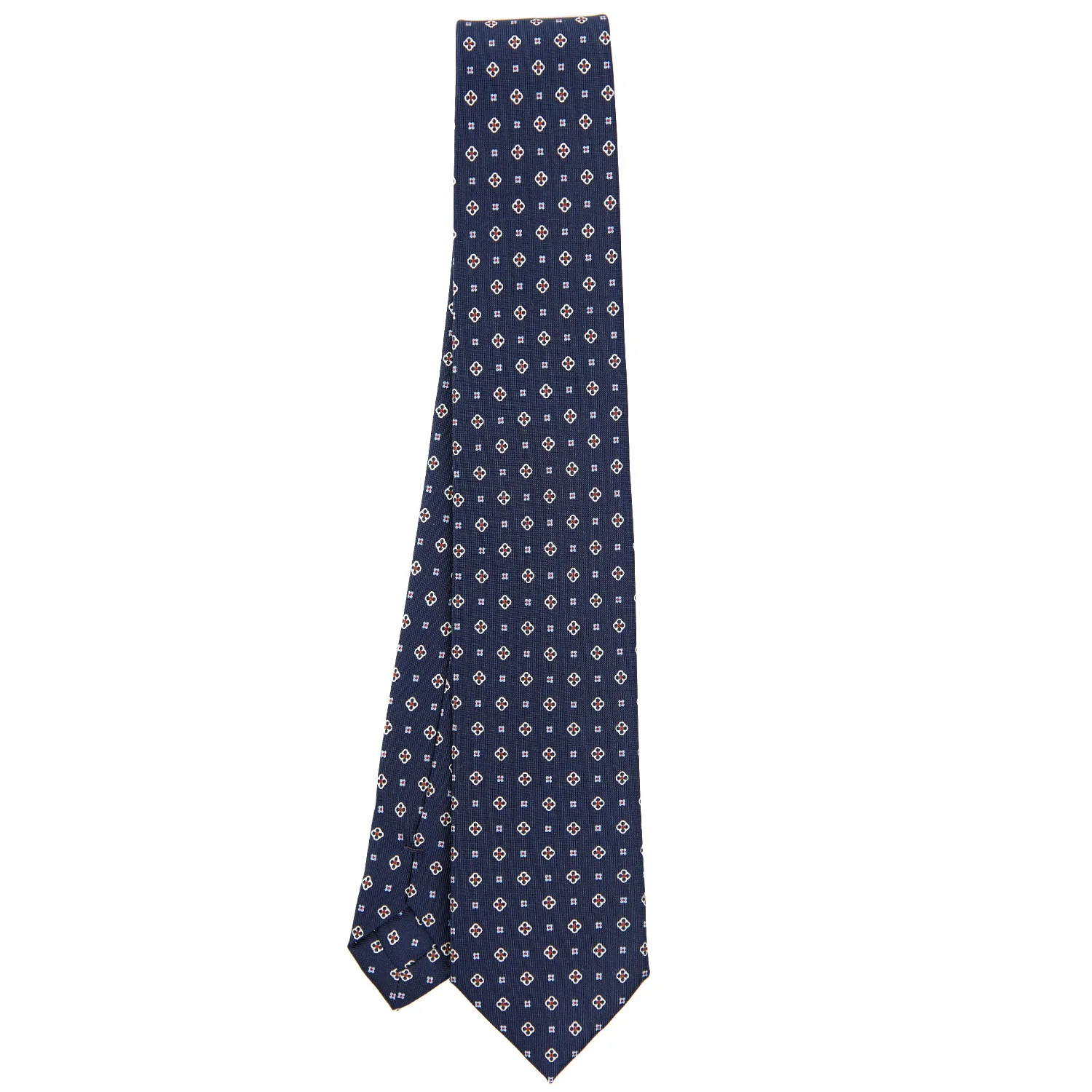 DARK BLUE SARTORIAL 7 CM SILK TIE - Image 2