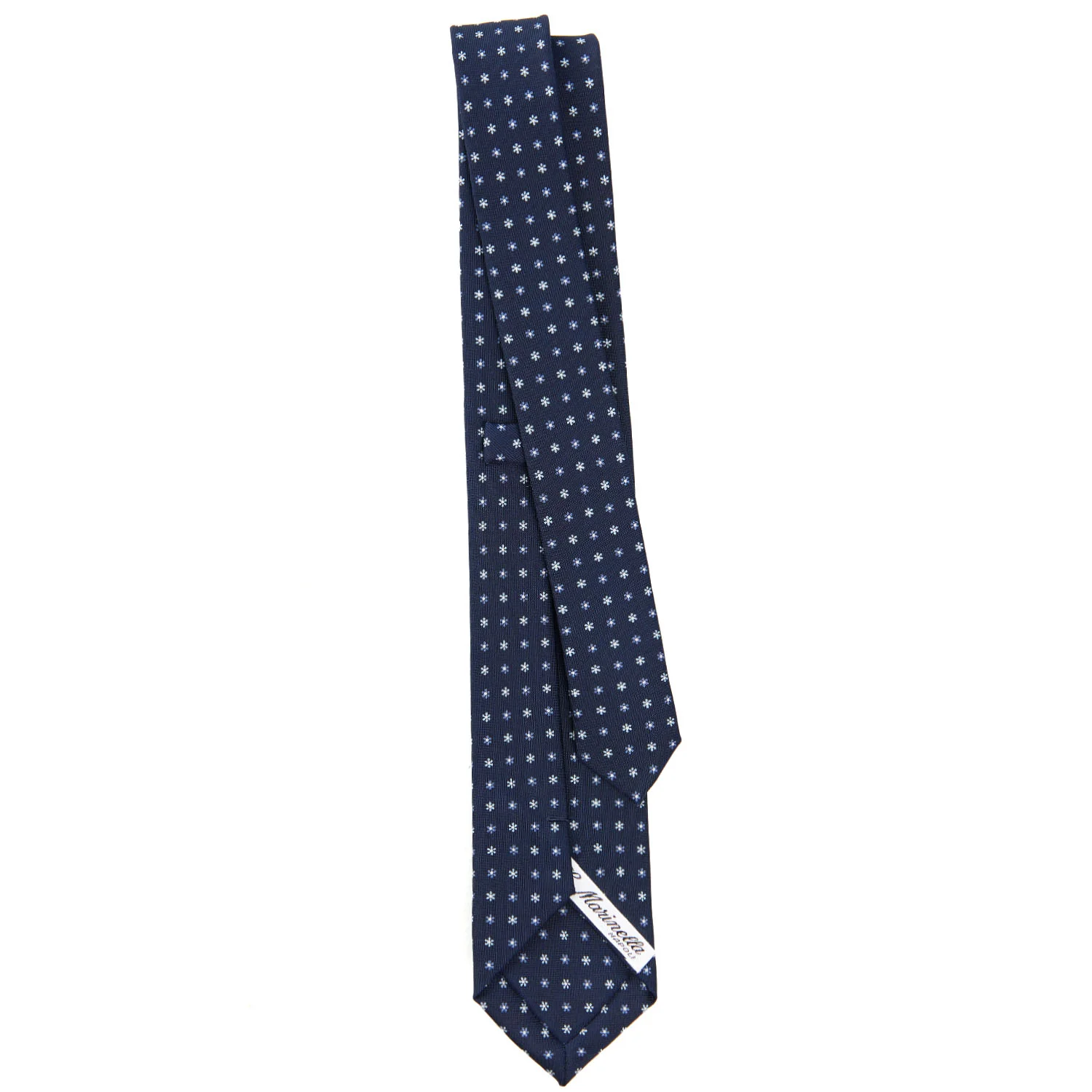 DARK BLUE SARTORIAL 7 CM SILK TIE - Image 3