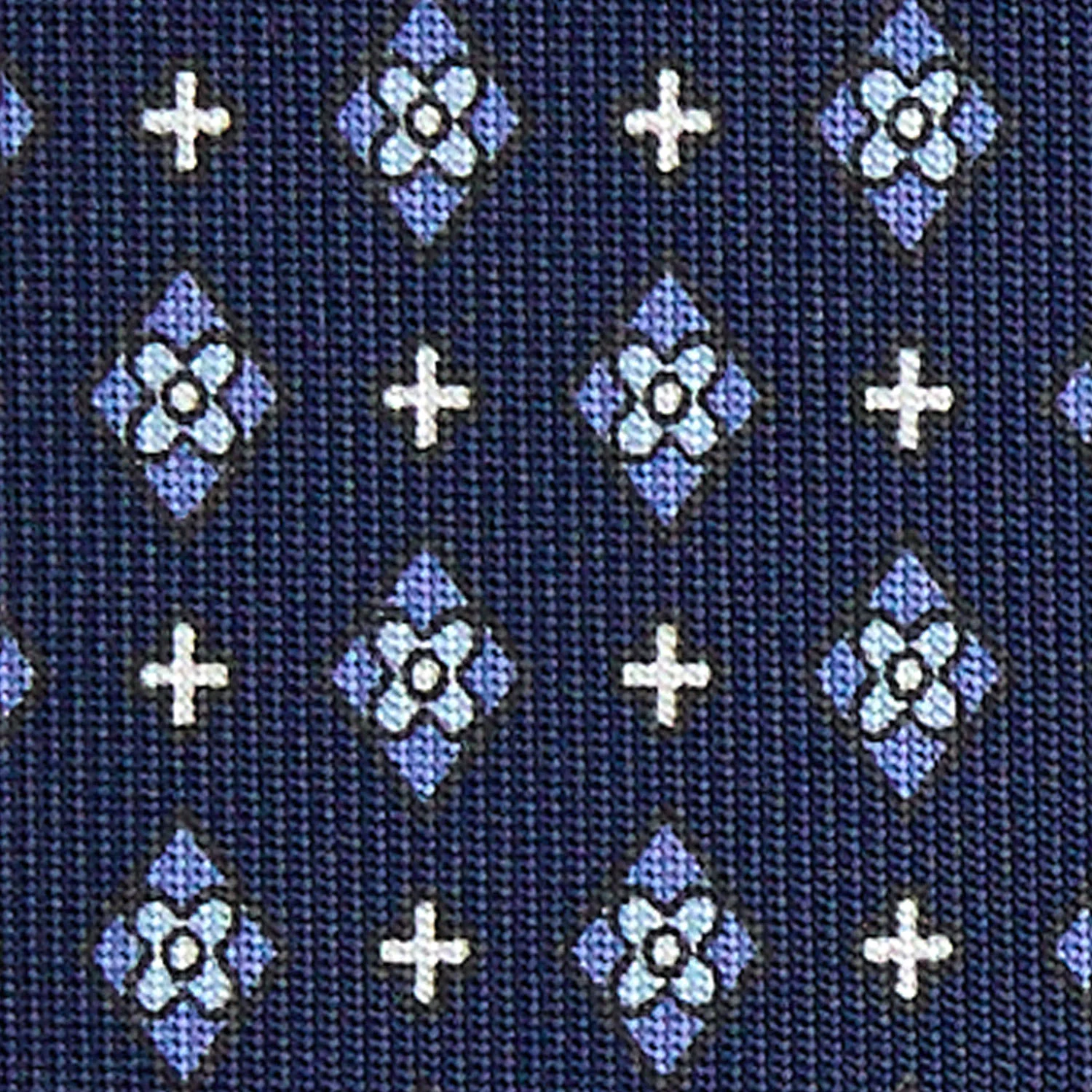 DARK BLUE SARTORIAL 7 CM SILK TIE - Image 5