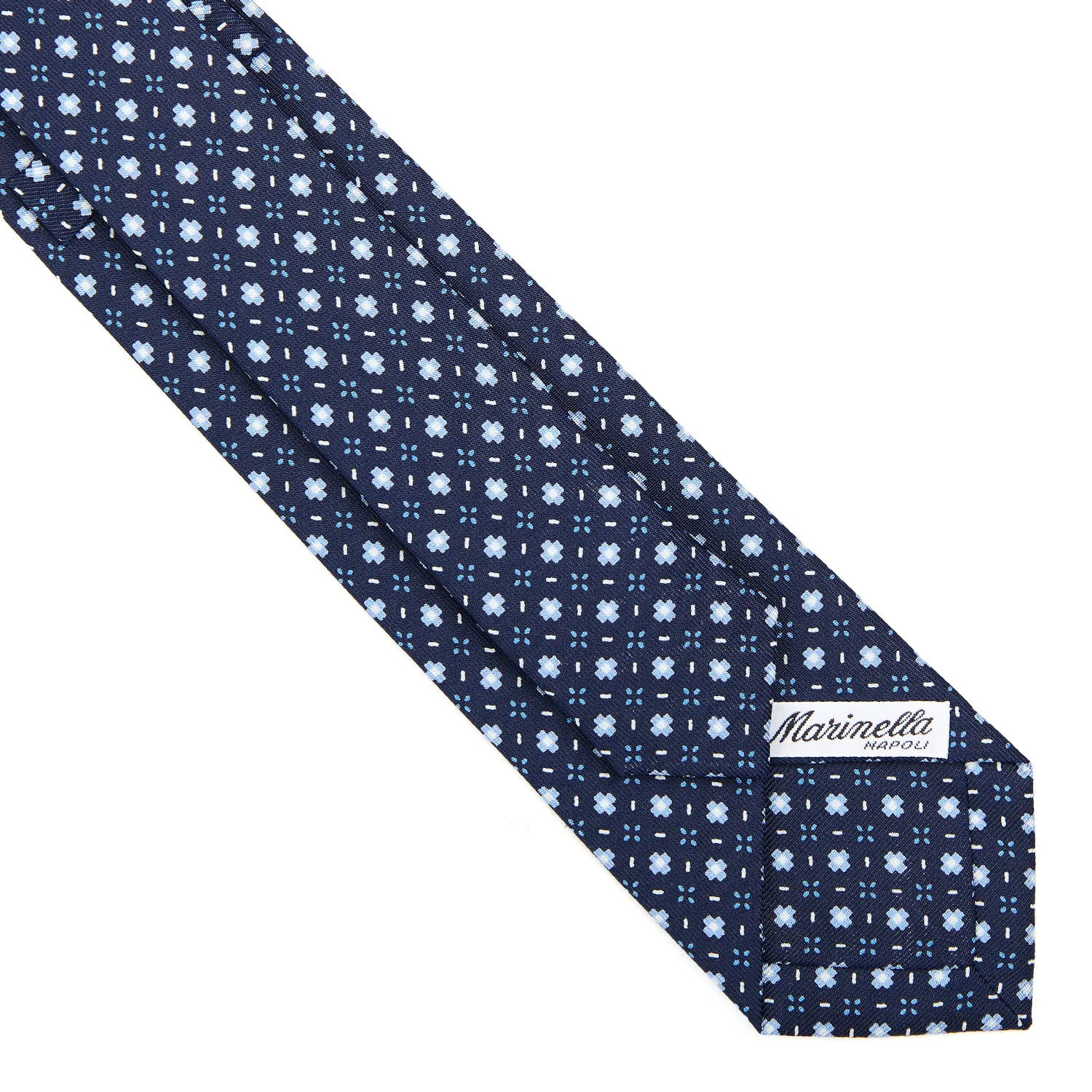 DARK BLUE SARTORIAL 7 CM SILK TIE - Image 4