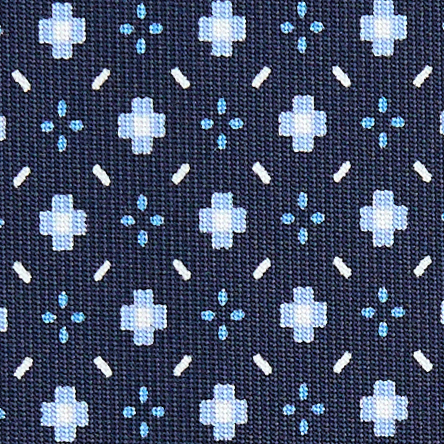 DARK BLUE SARTORIAL 7 CM SILK TIE - Image 5