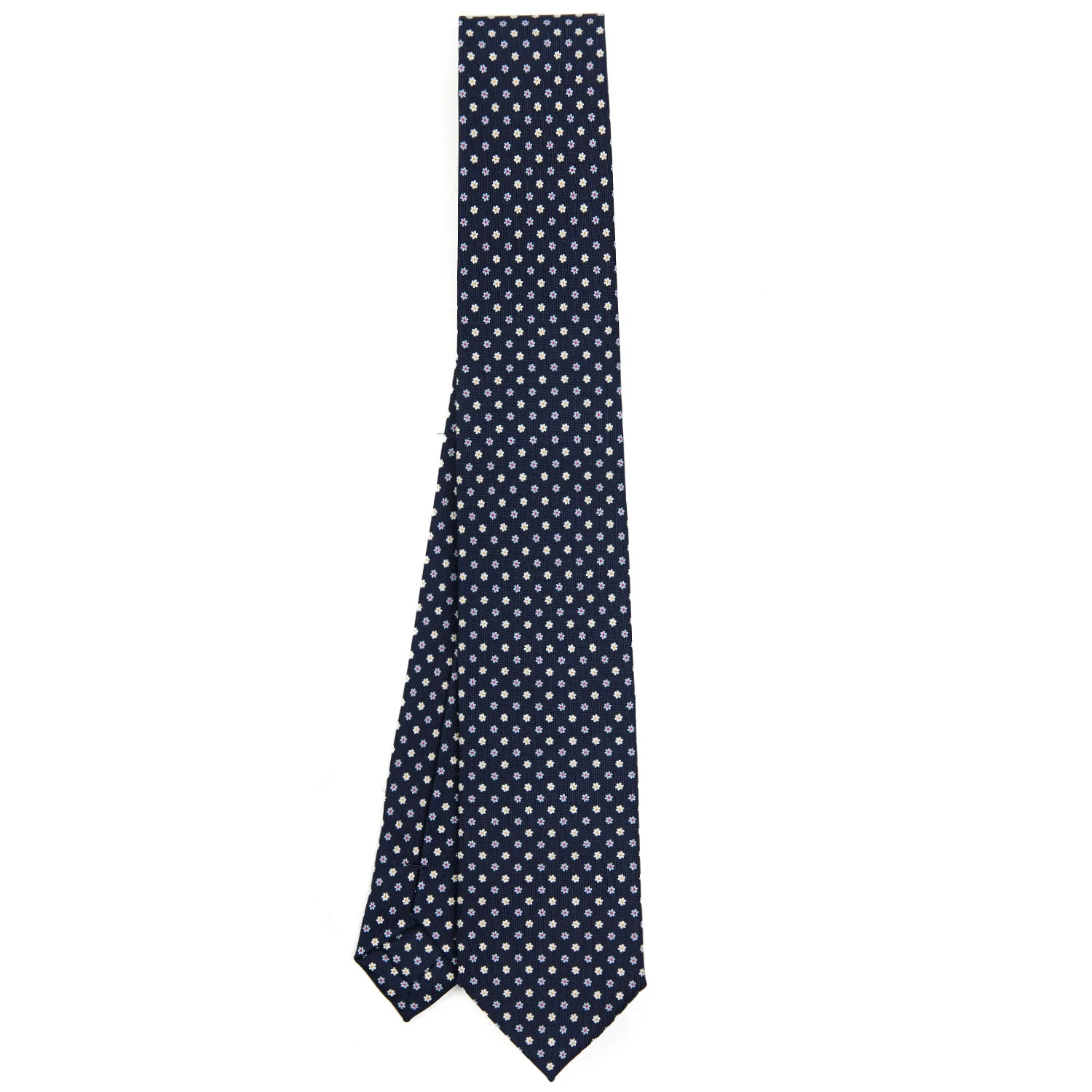 DARK BLUE SARTORIAL 7 CM SILK TIE - Image 2