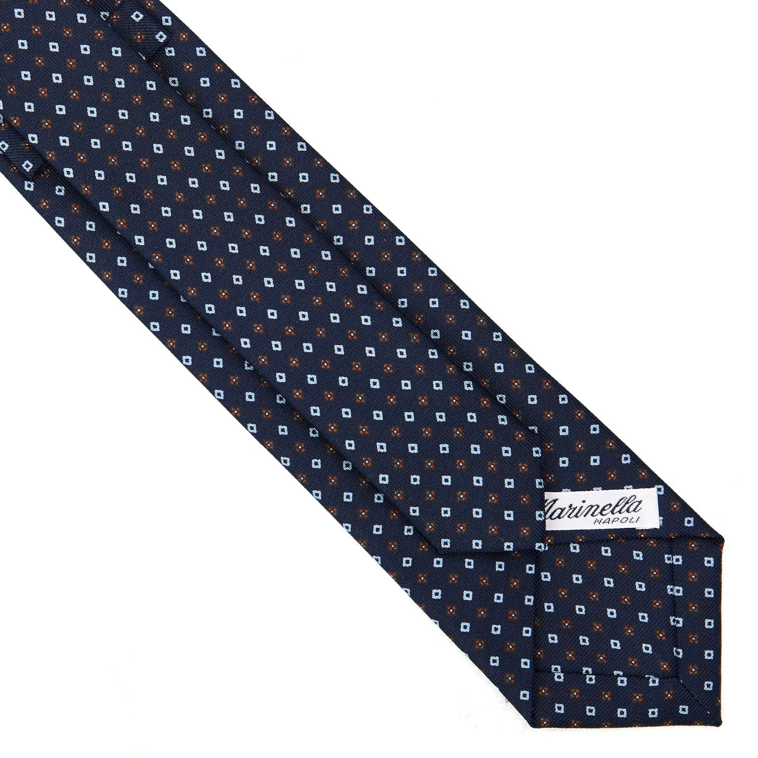 DARK BLUE SARTORIAL 7 CM SILK TIE - Image 4