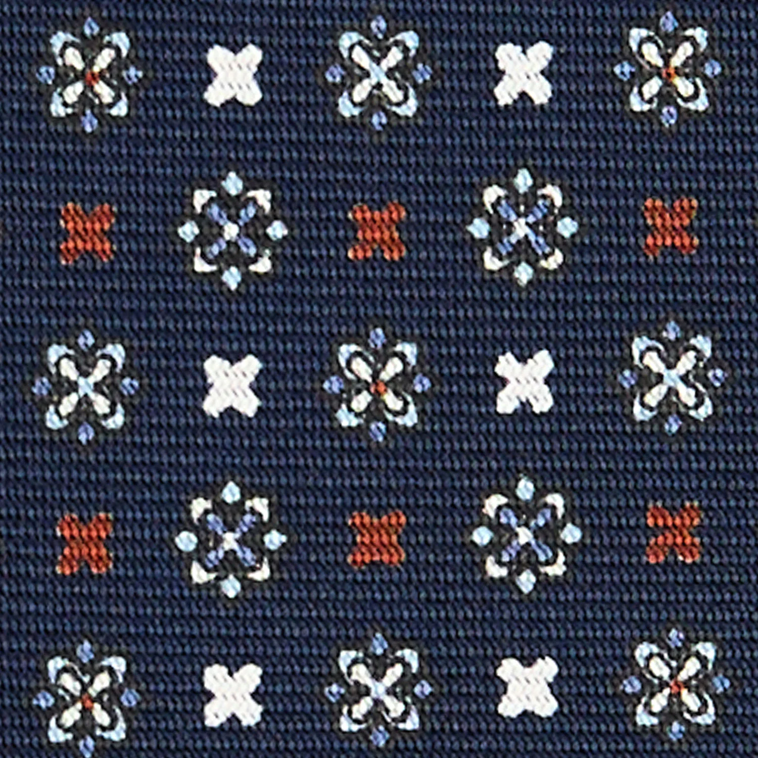 DARK BLUE SARTORIAL 7 CM SILK TIE - Image 5
