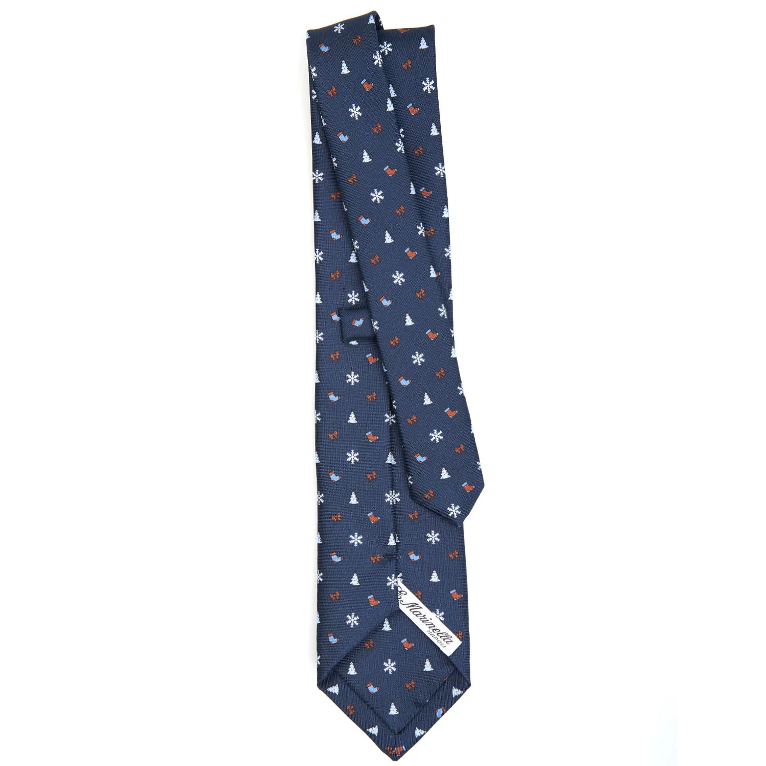 DARK BLUE SARTORIAL HOLIDAY SILK TIE - Image 3