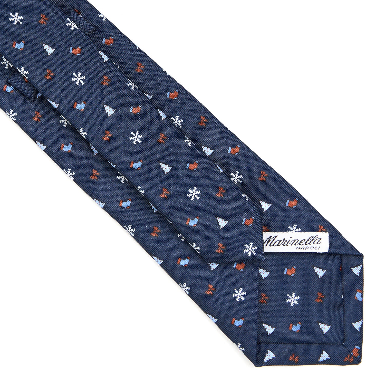 DARK BLUE SARTORIAL HOLIDAY SILK TIE - Image 4