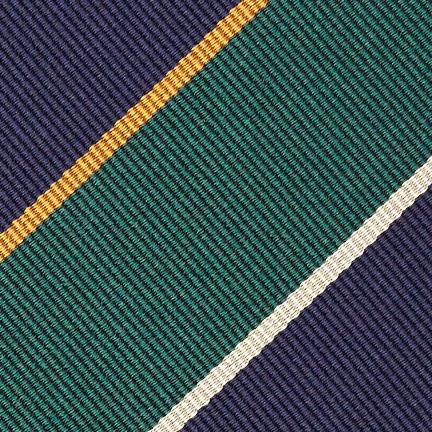 DARK BLUE REGIMENTAL SILK TIE - Image 5