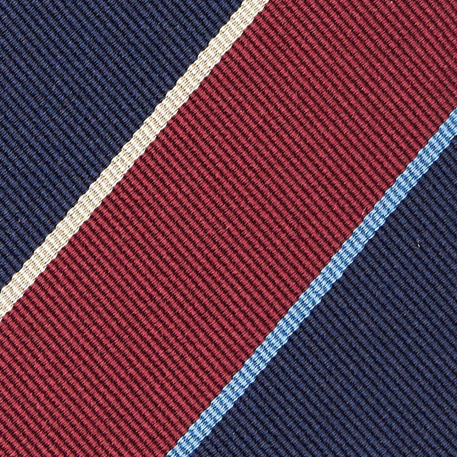 DARK BLUE REGIMENTAL SILK TIE - Image 5