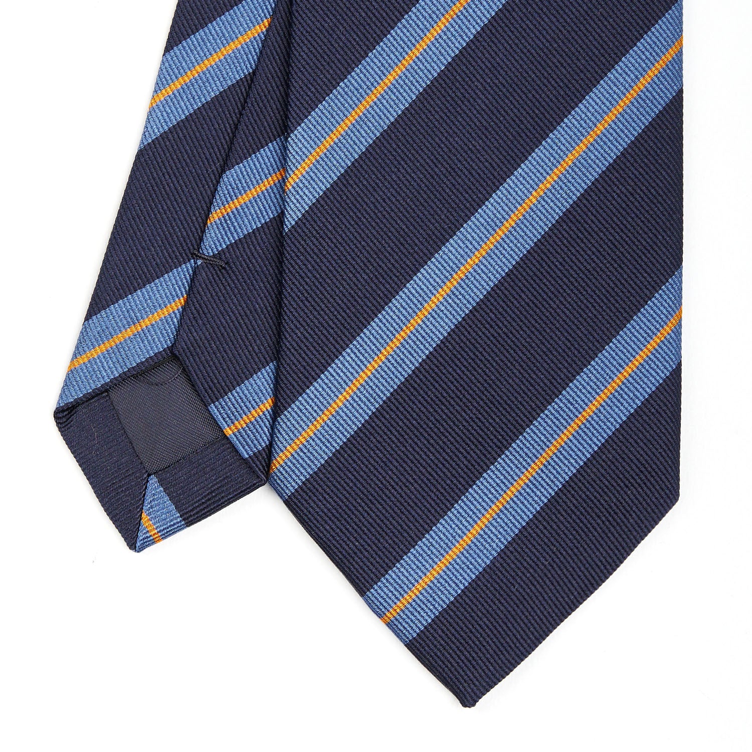 DARK BLUE REGIMENTAL SILK TIE