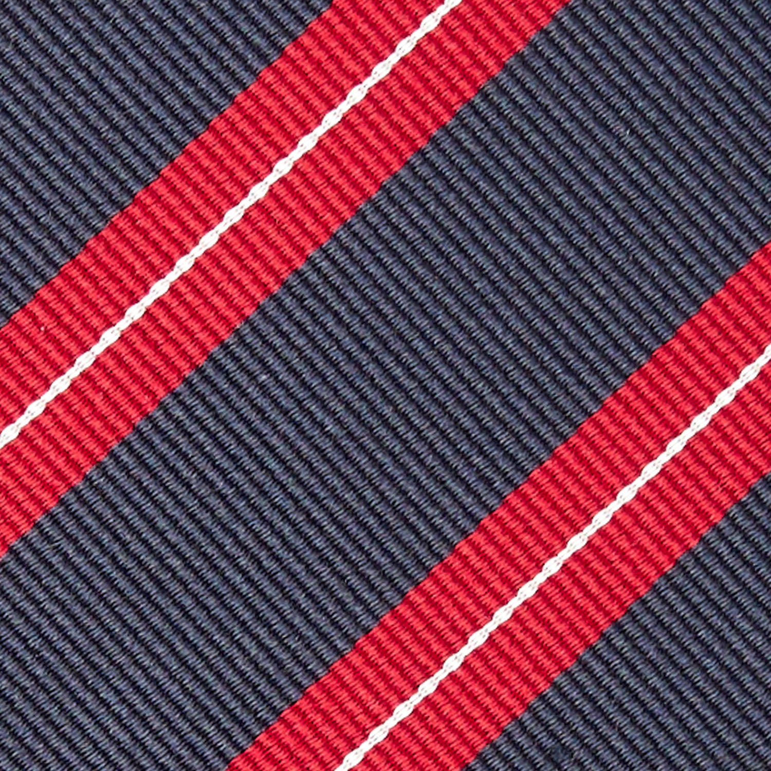 DARK BLUE REGIMENTAL SILK TIE - Image 5