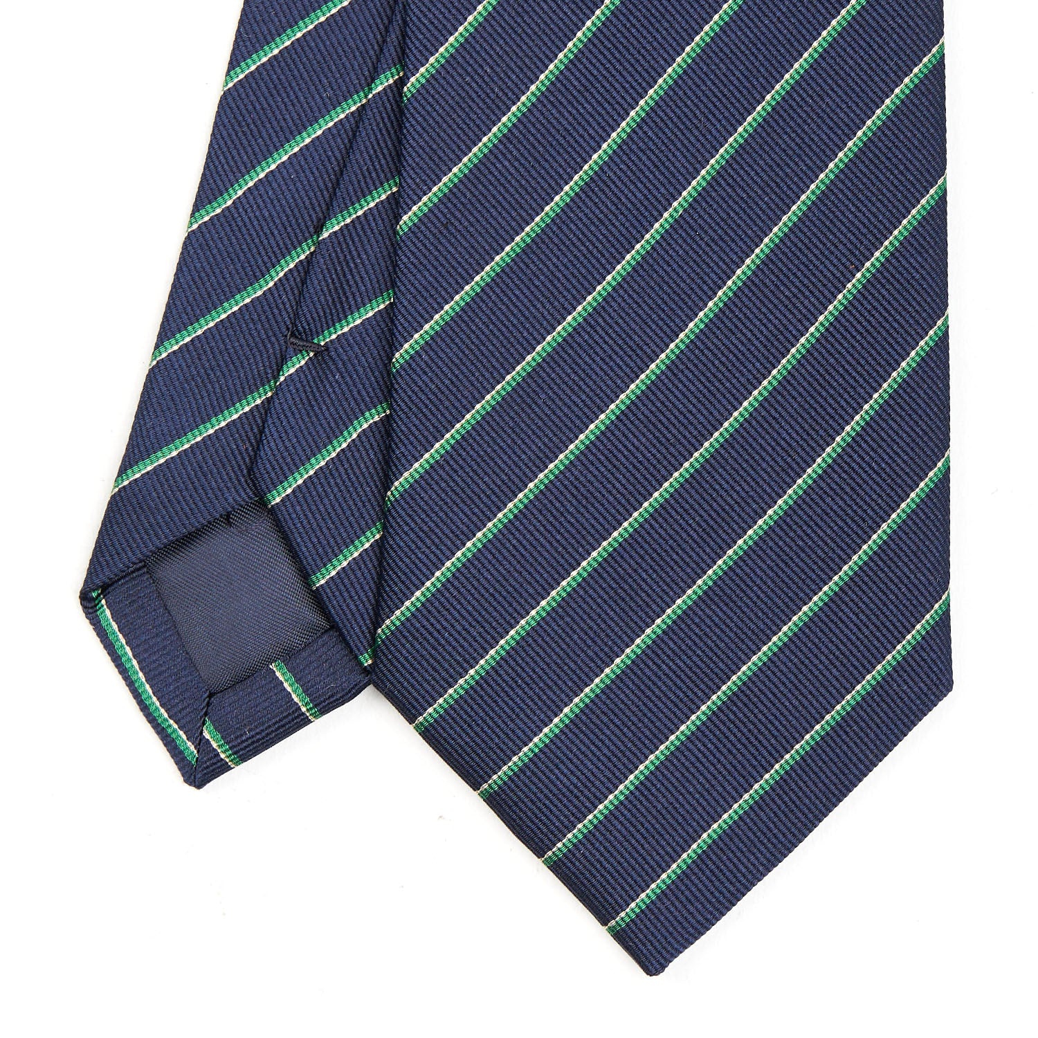 DARK BLUE REGIMENTAL SILK TIE