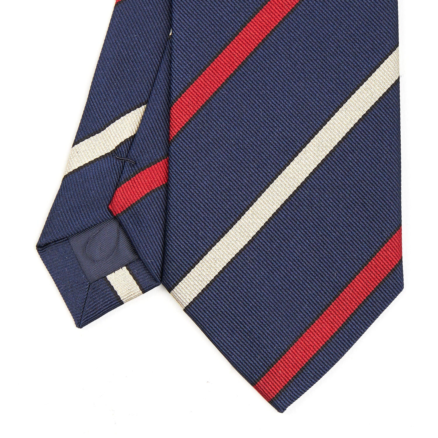 DARK BLUE REGIMENTAL SILK TIE