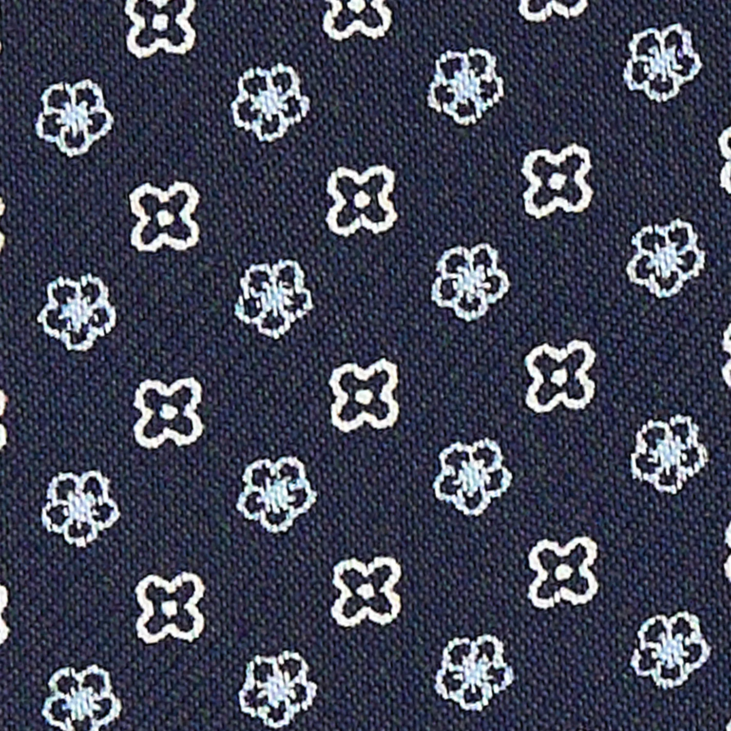 DARK BLUE SILK ASCOT TIE - Image 2