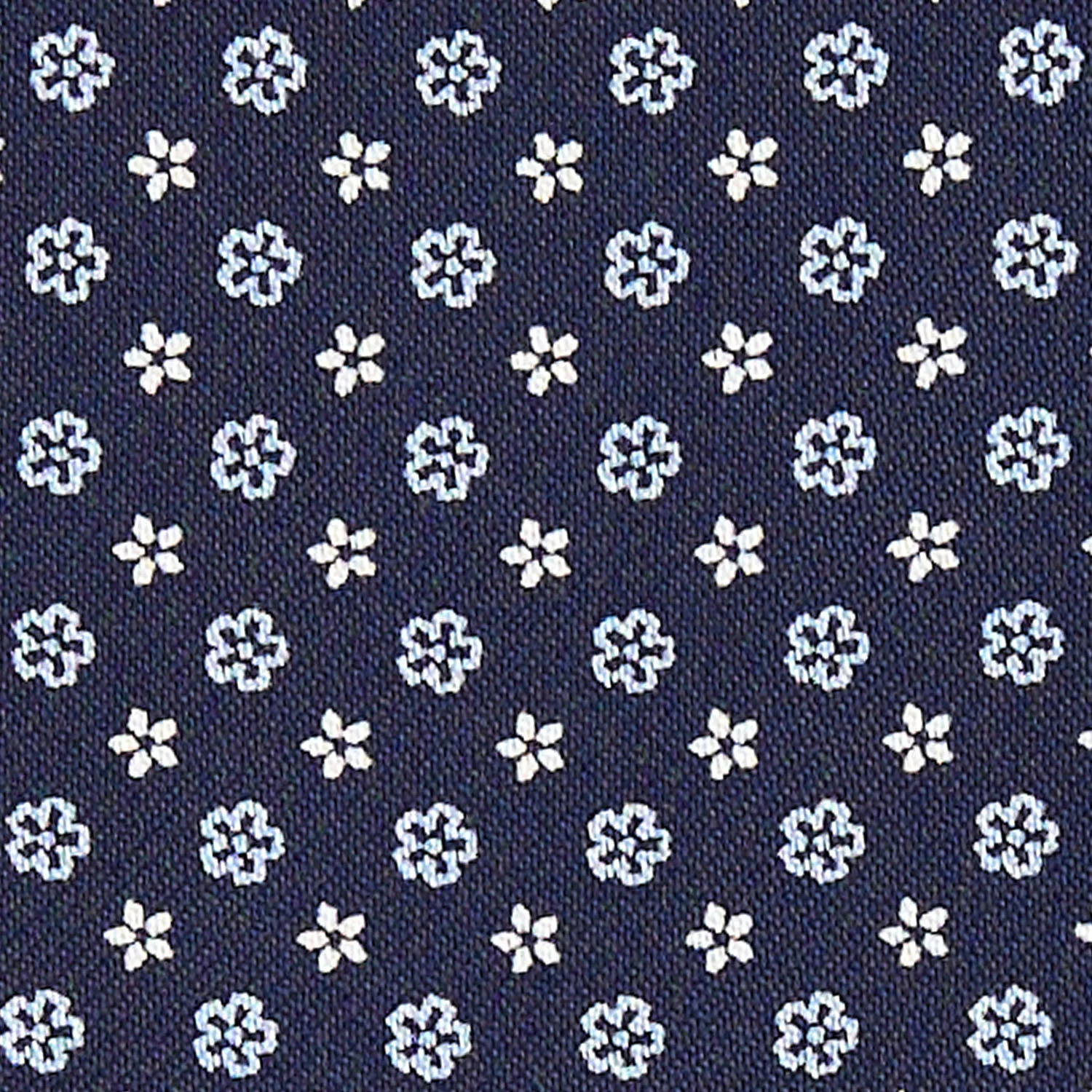 DARK BLUE SILK ASCOT TIE - Image 2