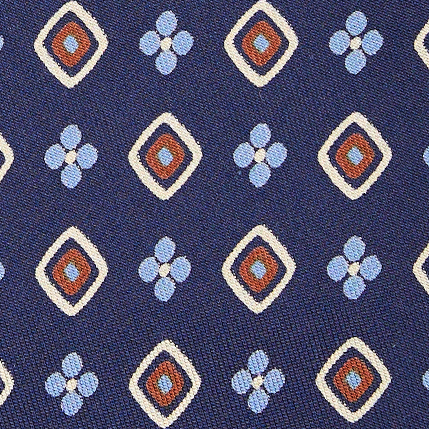 DARK BLUE SILK TIE - Image 4