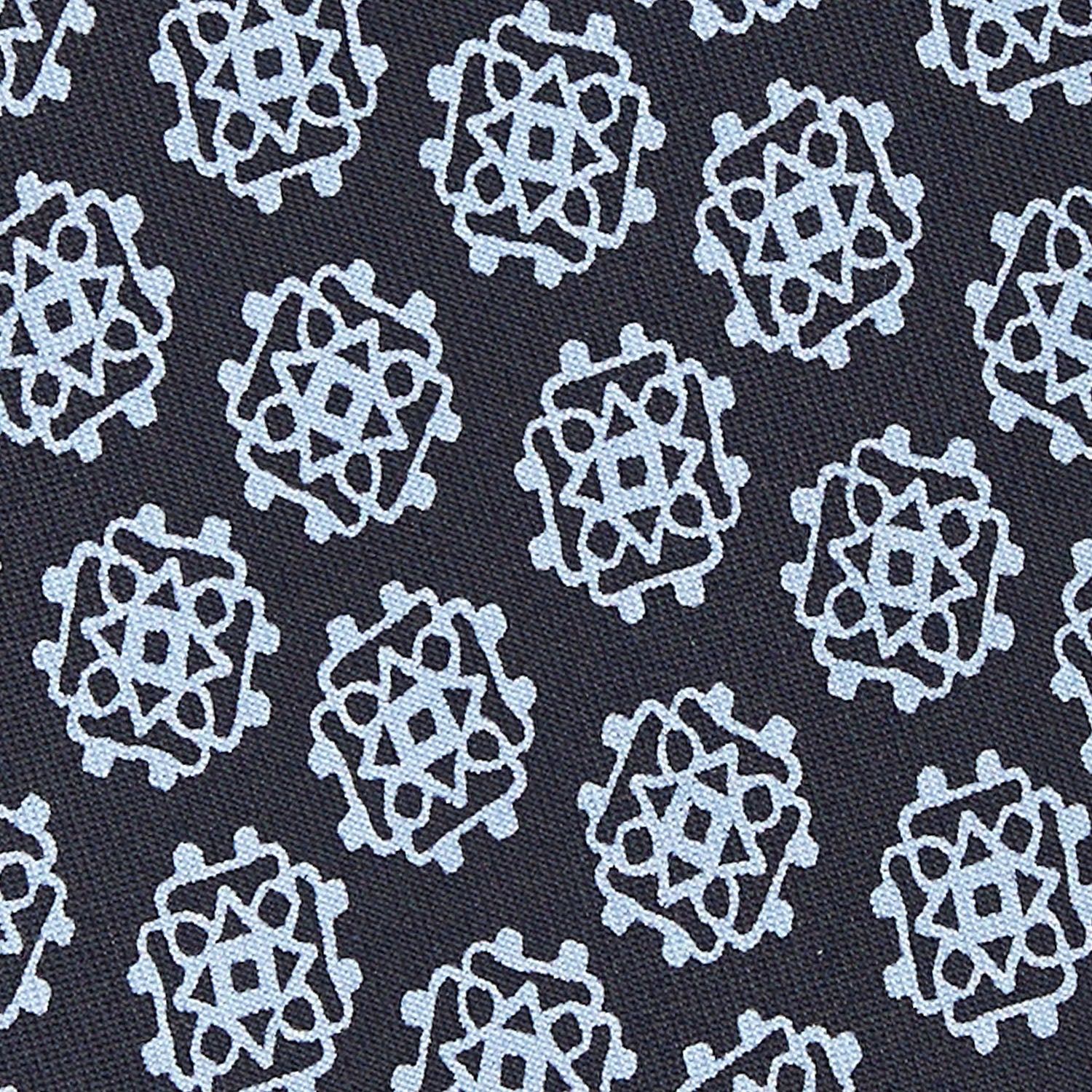 DARK BLUE SILK TIE - Image 4