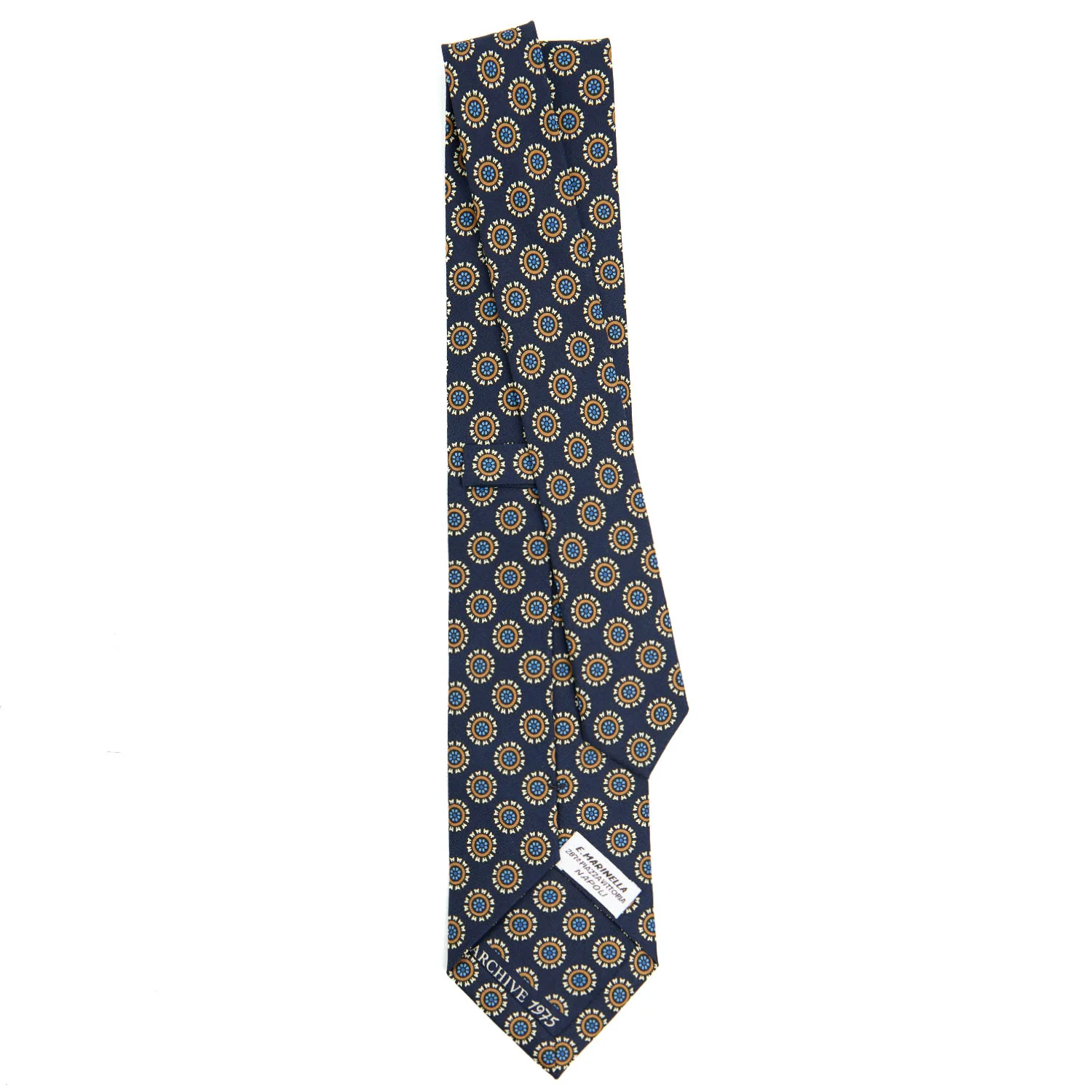 DARK BLUE SILK TIE - Image 3