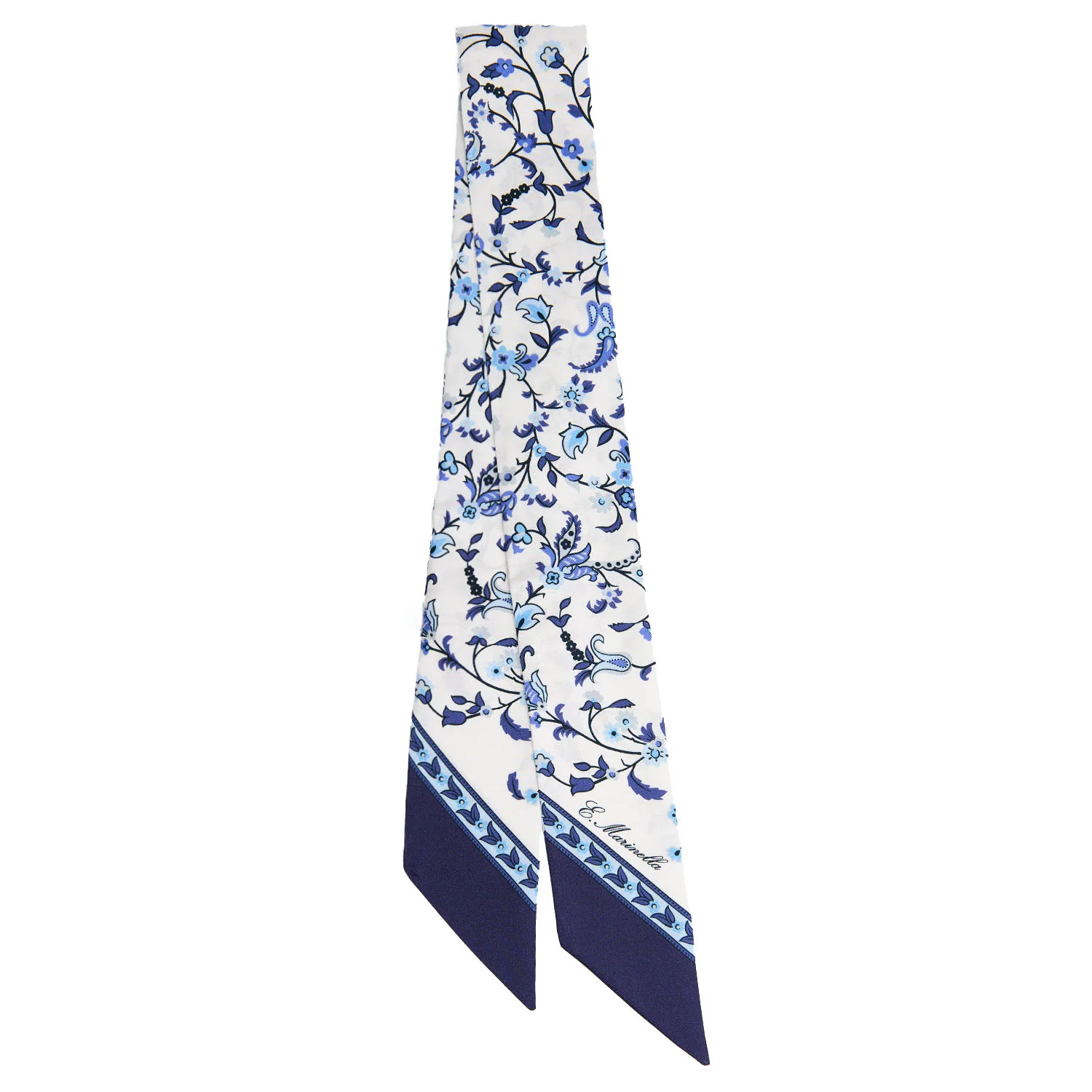 DARK BLUE SILK TWILLY
