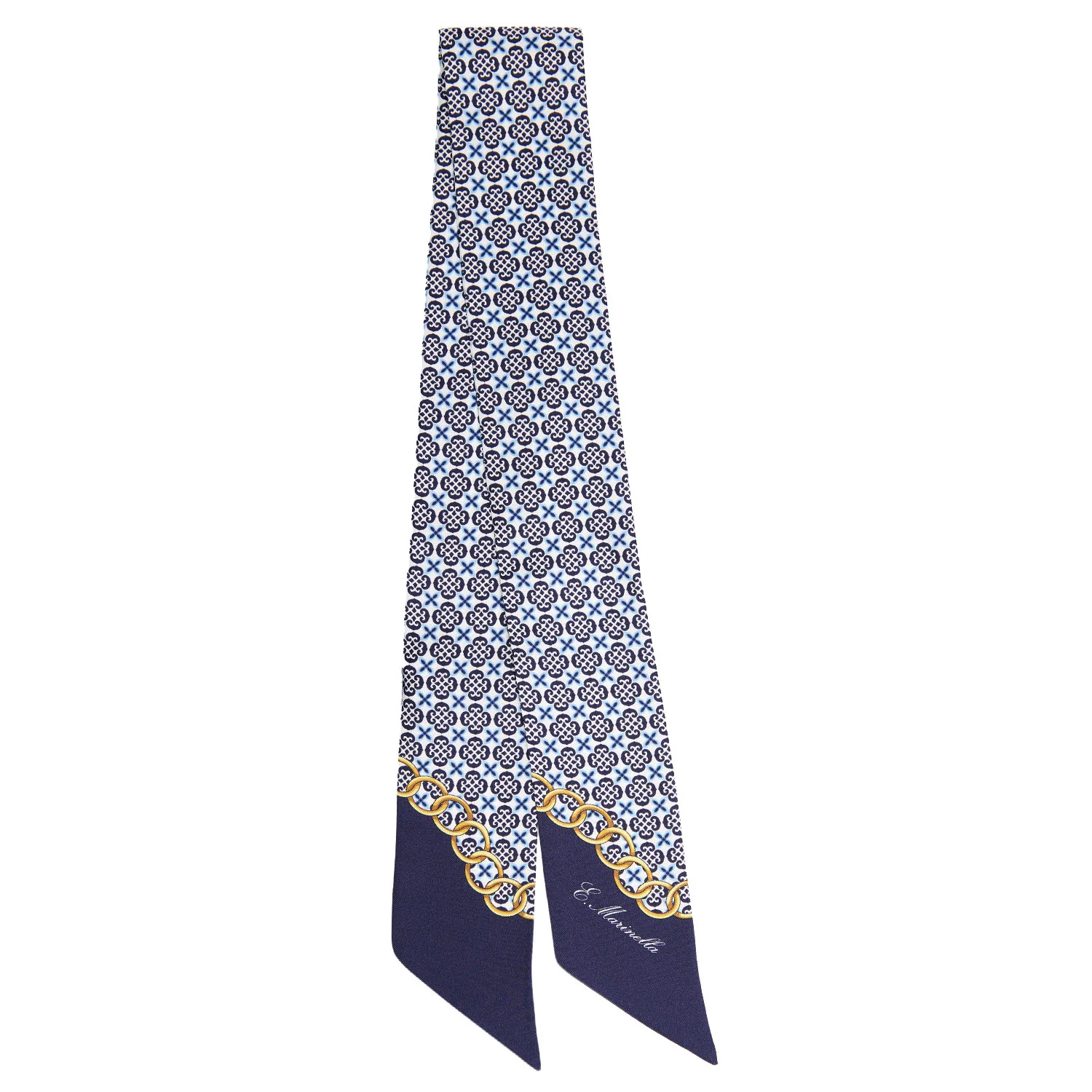 DARK BLUE SILK TWILLY